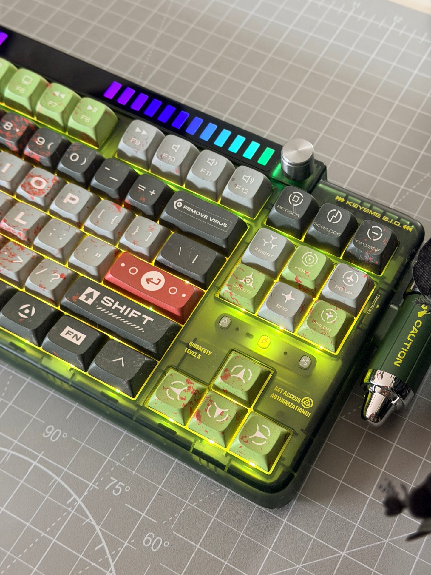 Unboxing Sample For Sale ONLY 1 Instock Keysme Lunar 01 Green Mechanical Keyboard- Ghost Ship