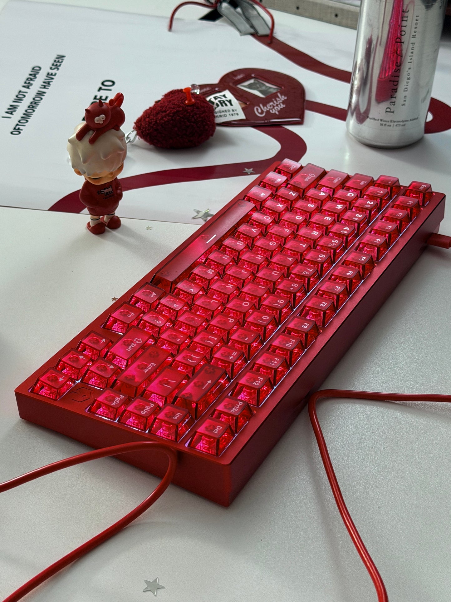 Unboxing Clearance ONLY 1 Instock IROK MG75 V2 HE Anodized Red GAMING Keyboard
