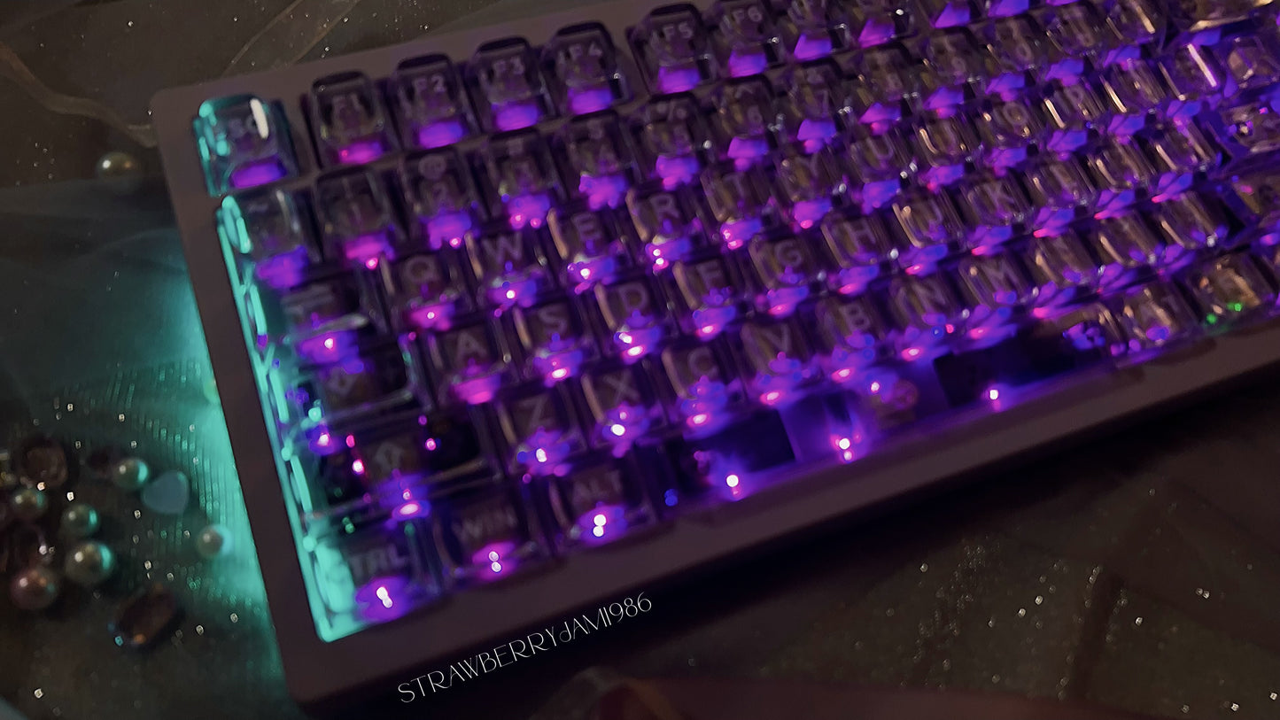 「only 1 Instock」Prebuilt ZOOM98 Purple Aluminum Customized Mechanical Keyboard