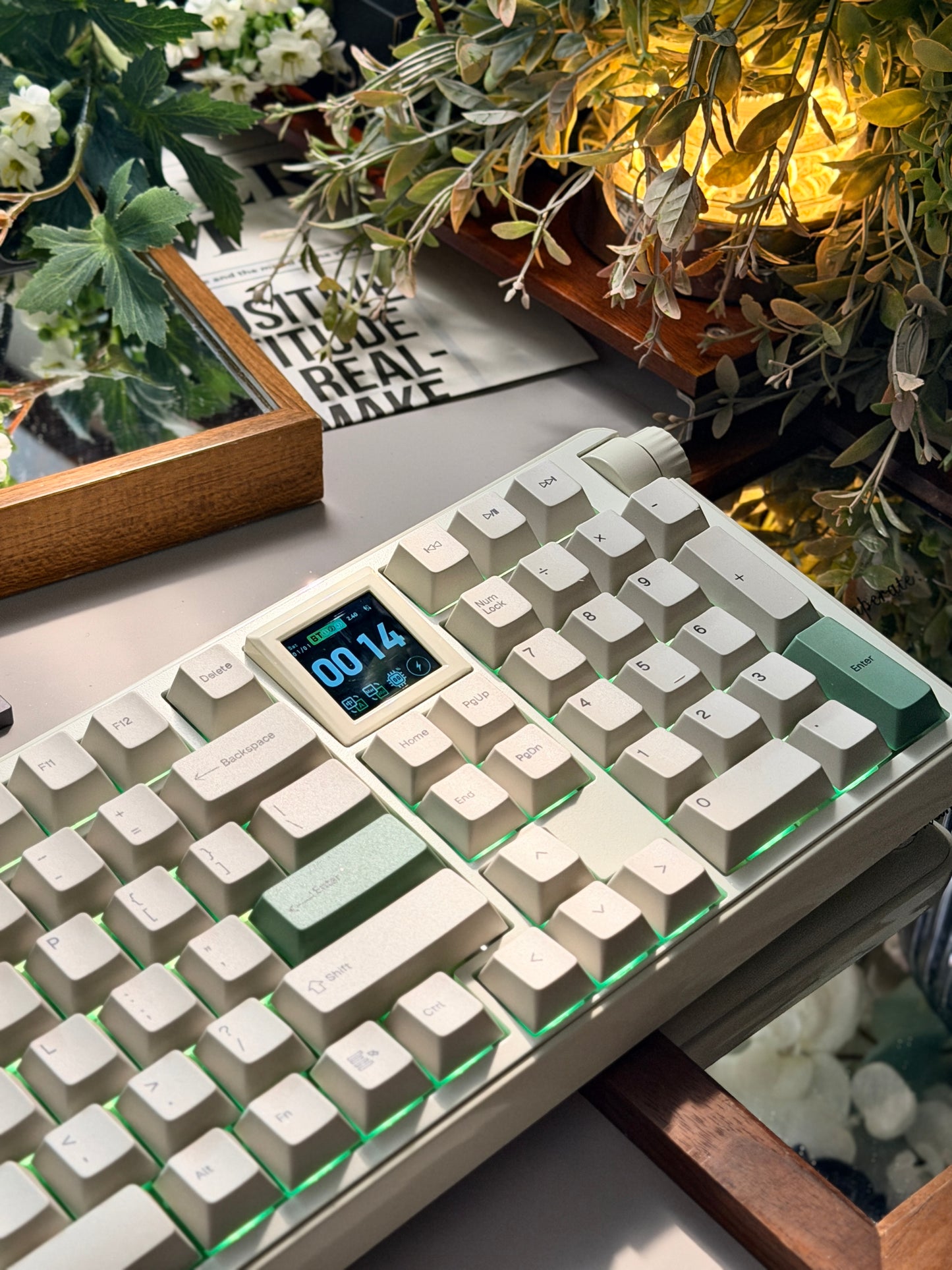 Unboxing Clearance ONLY 1 Instock EPOMAKER RT100 PRO Retro White （Creamy Jade Switch）