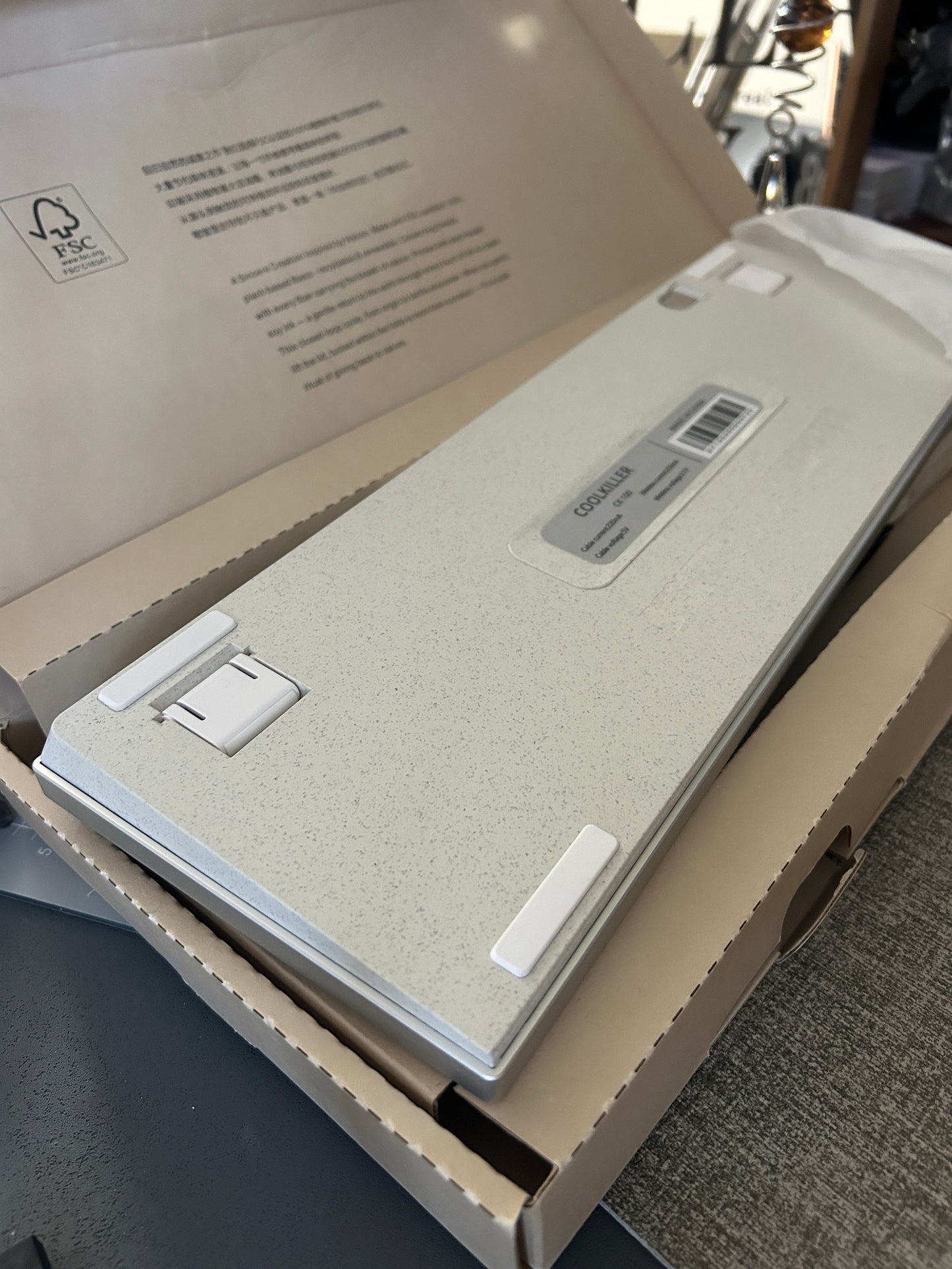 Unboxing Sample For Sales ONLY 1 Instock CK100 tri-mode low-profile mechanical wireless keyboard
