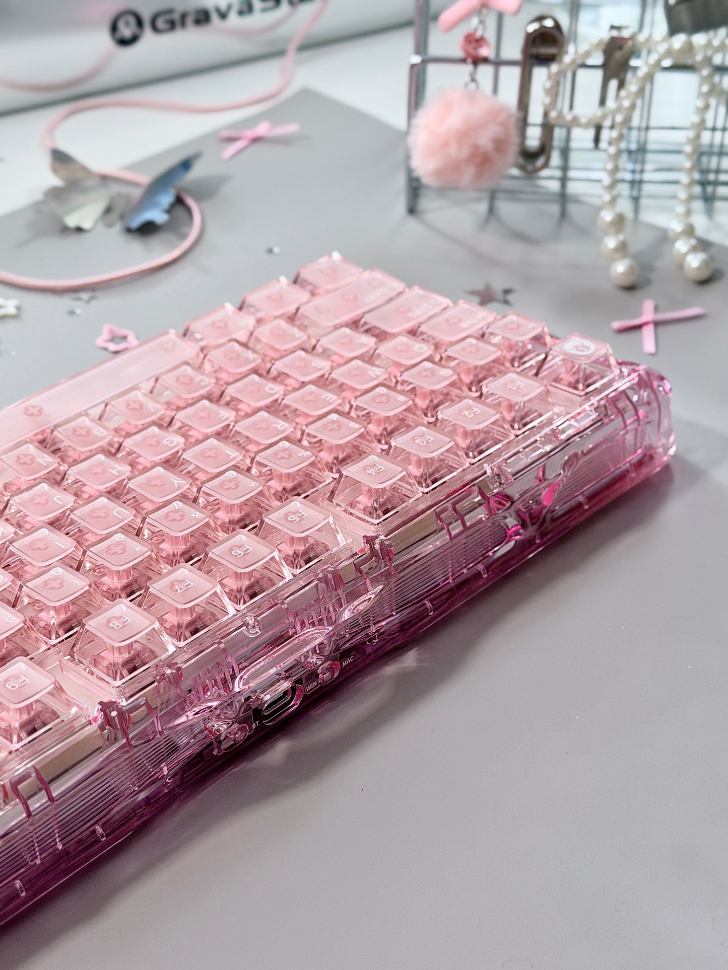 ONLY 1 Unboxing For Clearance Mercury K1 Lite - Crystal RoseMechanical Keyboard