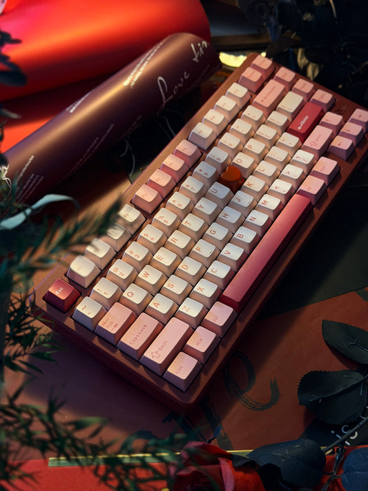Unboxing Clearance ELECFOX INKY 75 Aluminum RGB Creamy Thocky Ruby Red Wireless Custom Mechanical Keyboard