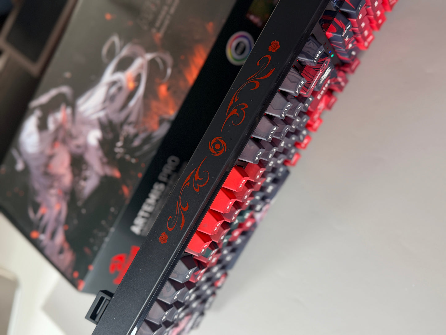 Unboxing For Sales ARTEMIS K719 PRO Anime RGB Gaming Mechanical Keyboard(not including shooting decoration)