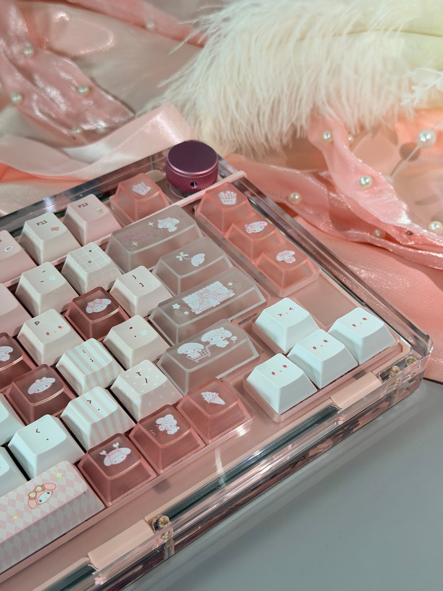 Unboxing Sample For Sales ONLY 1 Instock Pink KiiBOOM Phantom81V2 Mechanical Custom Keyboard ➕ Number PAD（including artisan keys）