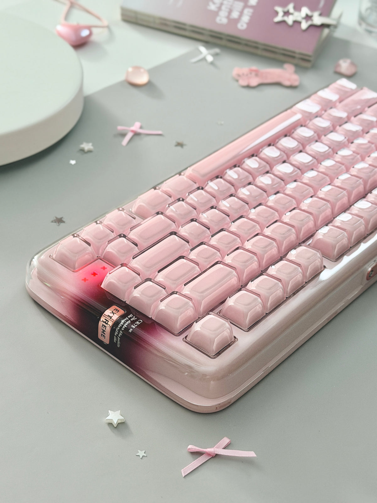 Unboxing Clearance ONLY 1 Instock XVX x CoolKiller CK75 SE Wireless Mechanical Keyboard Pink