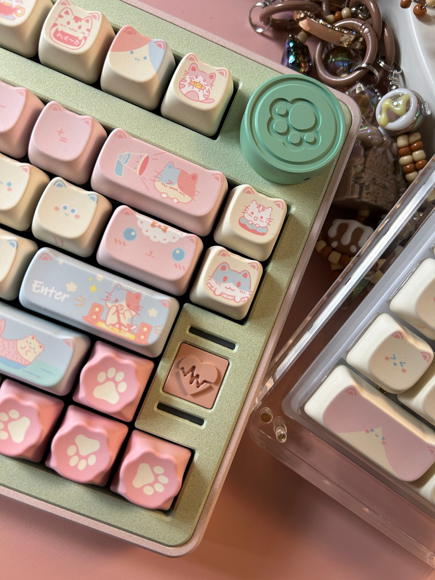 Preorder Prebuilt Pastel Color Cute Aluminum Customized Mechanical Keyboard