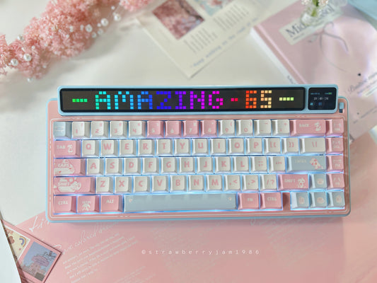Unboxing Sample For Sales ONLY 1 Instock LEOBOG AMG65 Mechanical Keyboard With TFT LED Screen 3mode RGB Hot Swap Gaming Keyboard