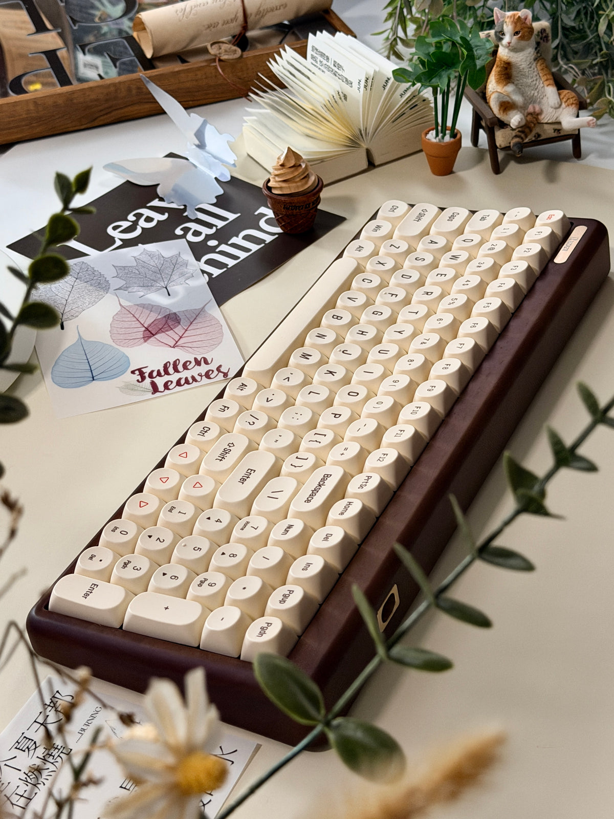 Unboxing For Clearance ONLY 1 Instock Reccazr R100 Walnut Wooden Mechanical Keyboard – Custom “Tofu” Style | Wireless | RGB Backlit
Glutinous Rice Switch (silent switch)