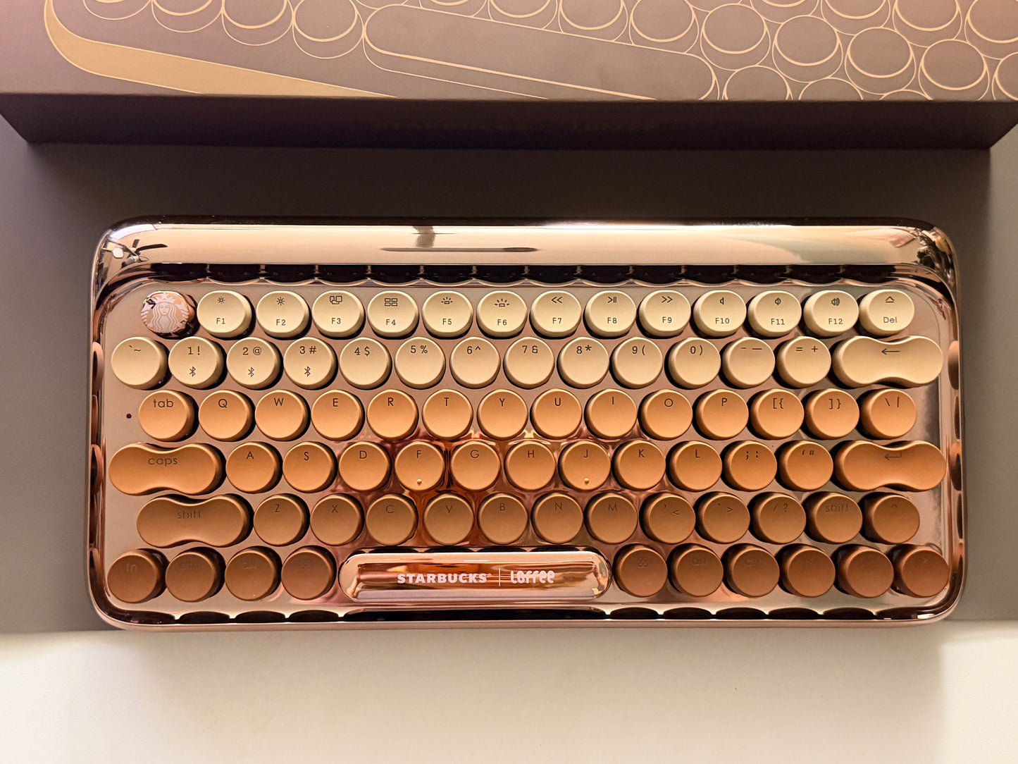 Lofree DOT Coffee Theme Mechanical Keyboard Set For Windows/Mac Tablet Office Bluetooth
