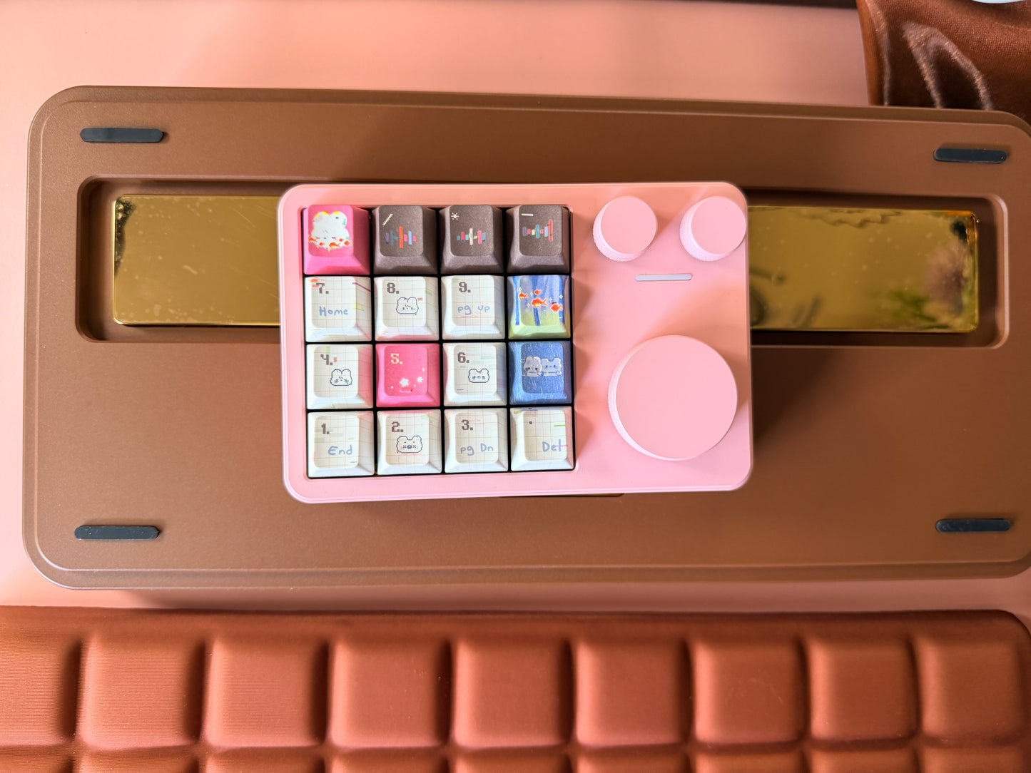 ONLY 1 Instock Prebuilt Aluminum Customized Mechanical Keyboard Rich75 Wireless Set （free wristrest and number pad included as gift）