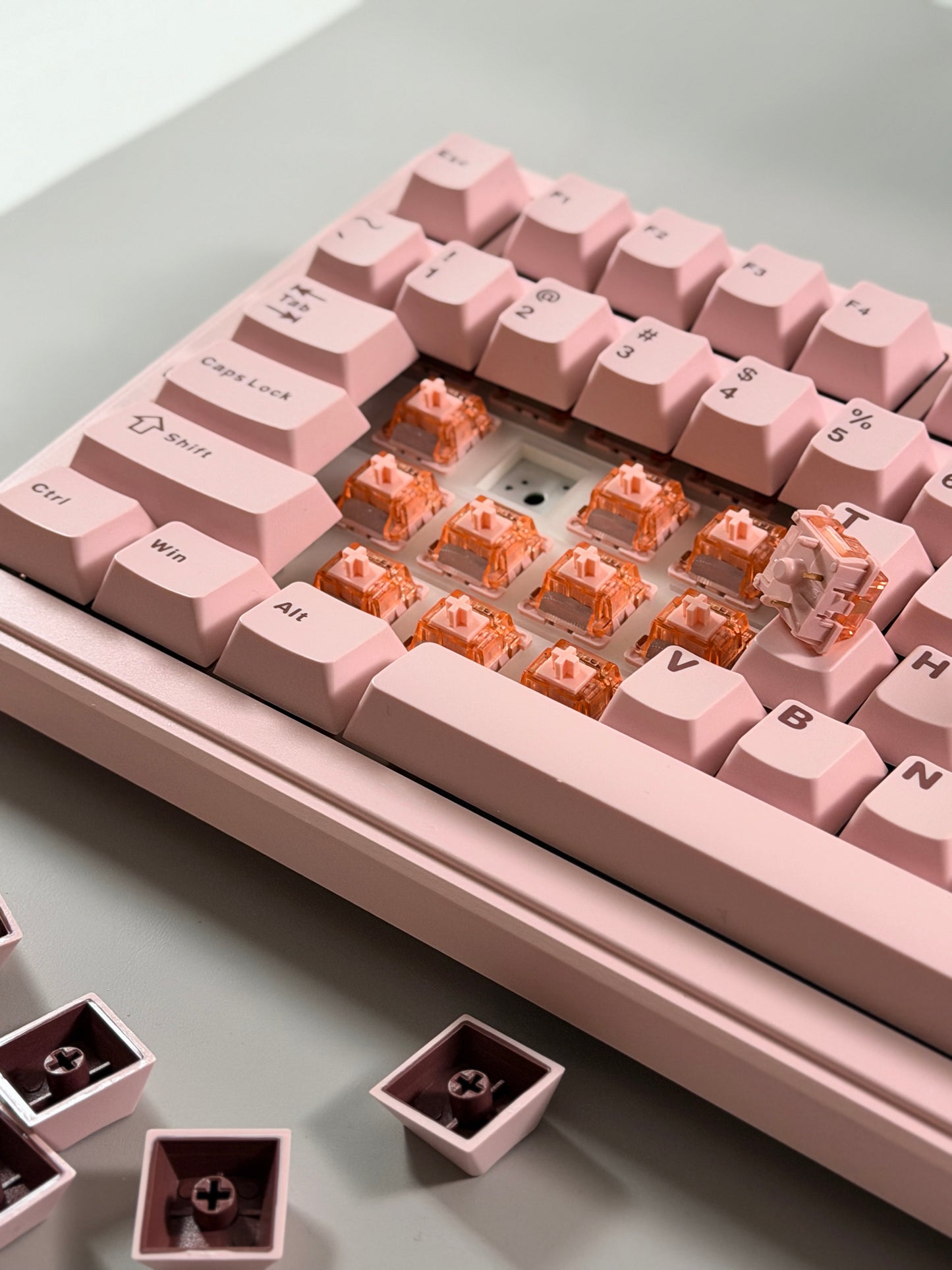 Unboxing Clearance ONLY 1 Instock Light Pink AULA F99 Wireless Mechanical Silent Keyboard with Numpad RGB Backlit