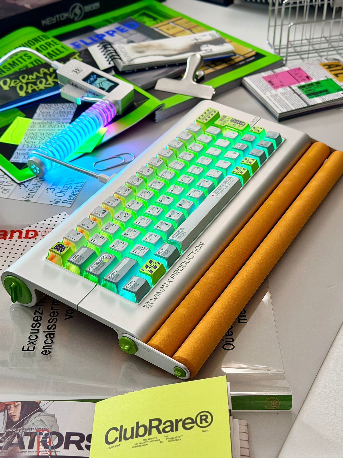 ONLY 1 Instock Prebuilt Aluminum Custom Mechanical Keyboard Ganzo60 Set  | Wireless | Backlit