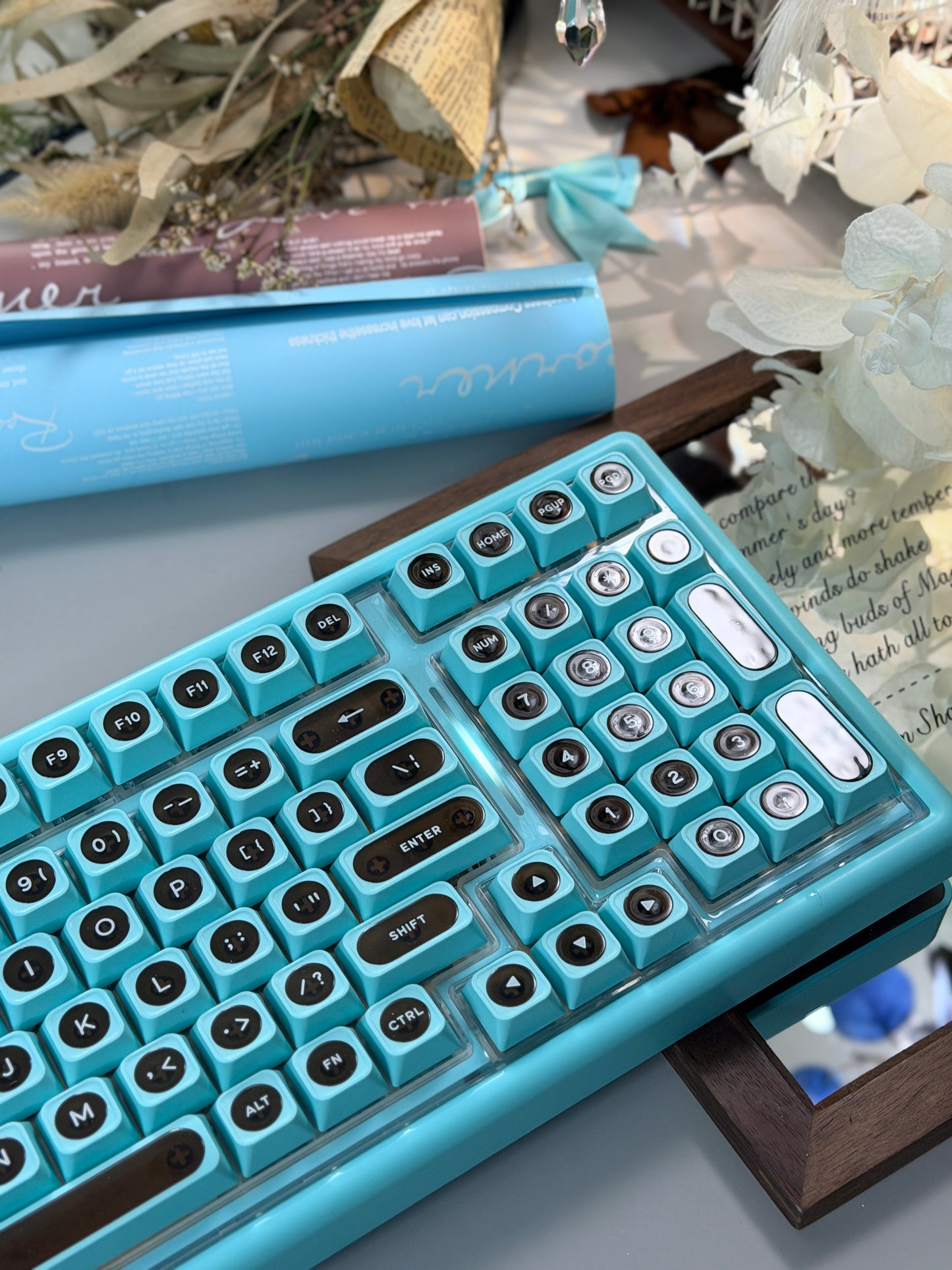 Unboxing Sample For Sales ONLY 1 Instock ainbell base99 mint green chocolate silent switch tri-mode wireless mechanical keyboard