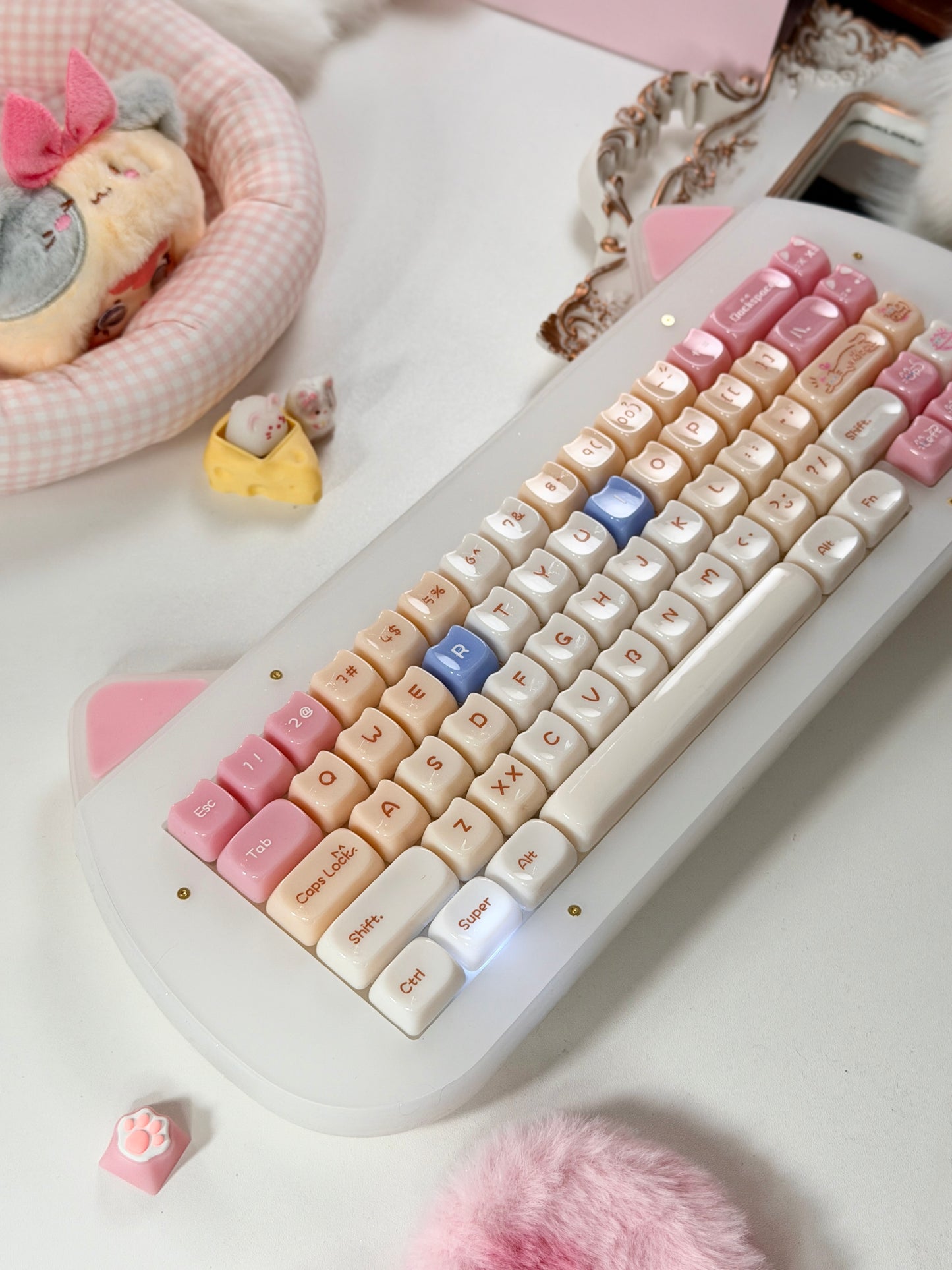 Unboxing Sample For Sale ONLY 1 Instock XVX C67 AcriCat Themed Wireless Acrylic Mechanical Keyboard