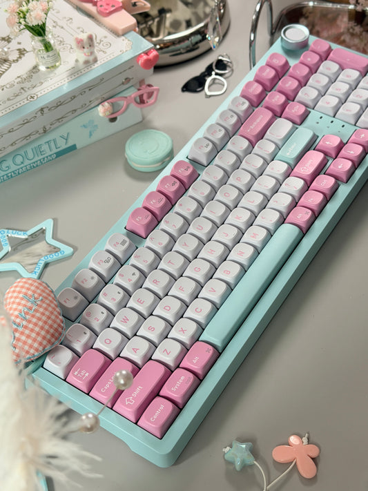 Sample For Sale ONLY 1 Instock Keychron J3SE Pink Green Wireless Custom Mechanical Keyboard