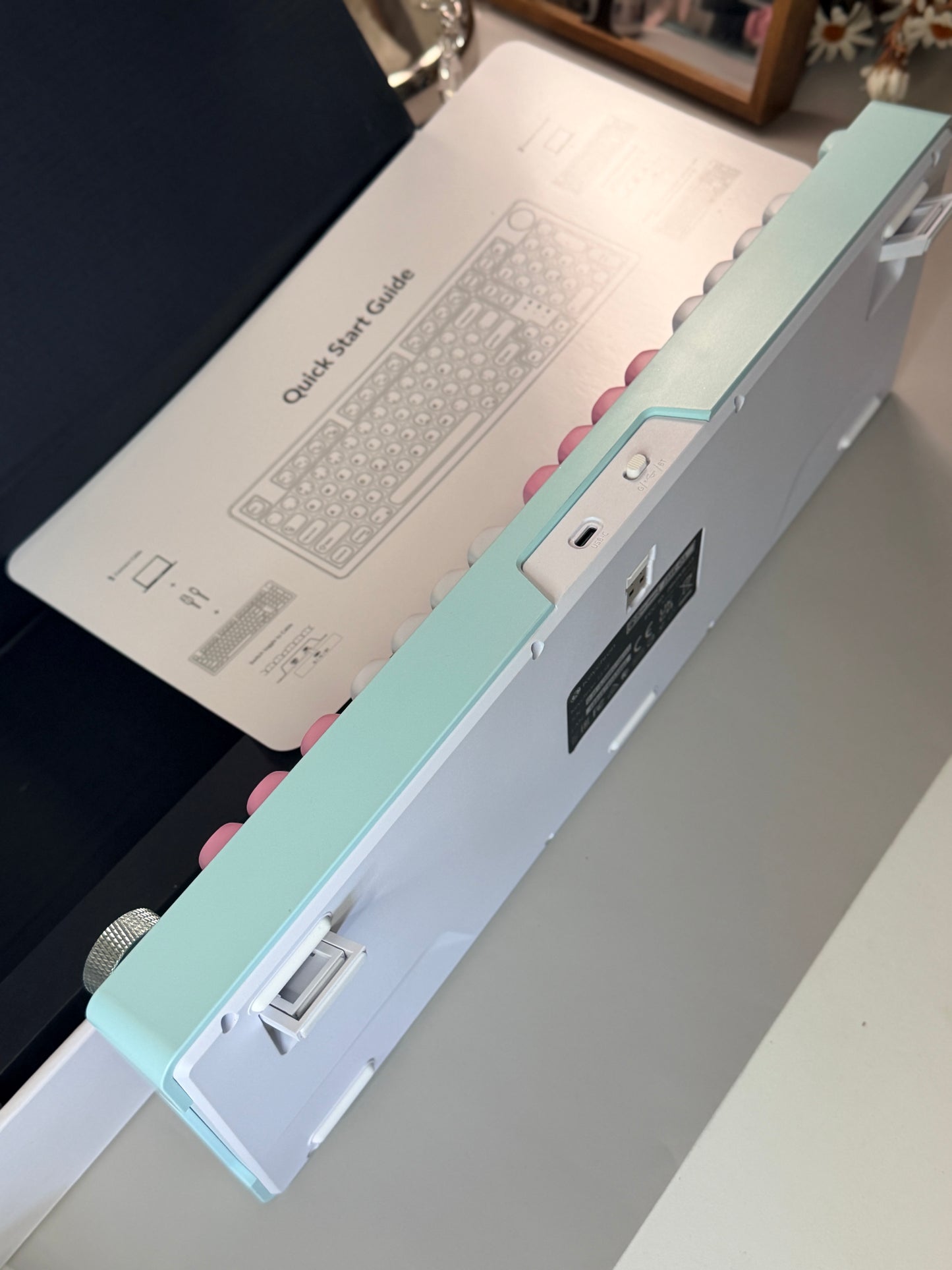 Sample For Sale ONLY 1 Instock Keychron J3SE Pink Green Wireless Custom Mechanical Keyboard