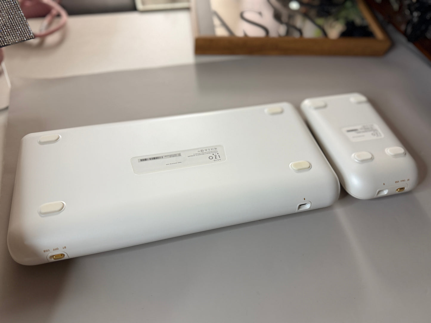 Unboxing For SALEs Azio IZO Wireless BT5/USB PC & Mac Mechanical Keyboard White Blossom & Numpad/Calculator Set