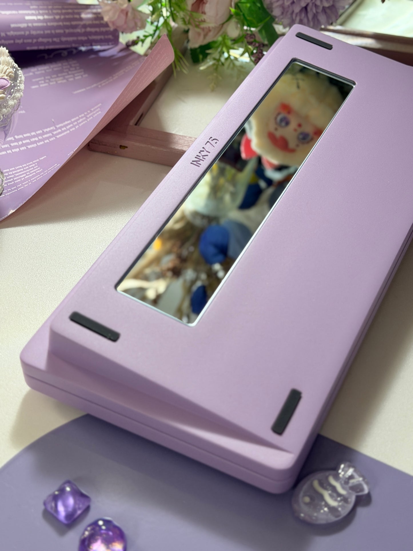 Unboxing Clearance INKY 75 Aluminum RGB Creamy Thocky Purple Wireless Custom Mechanical Keyboard