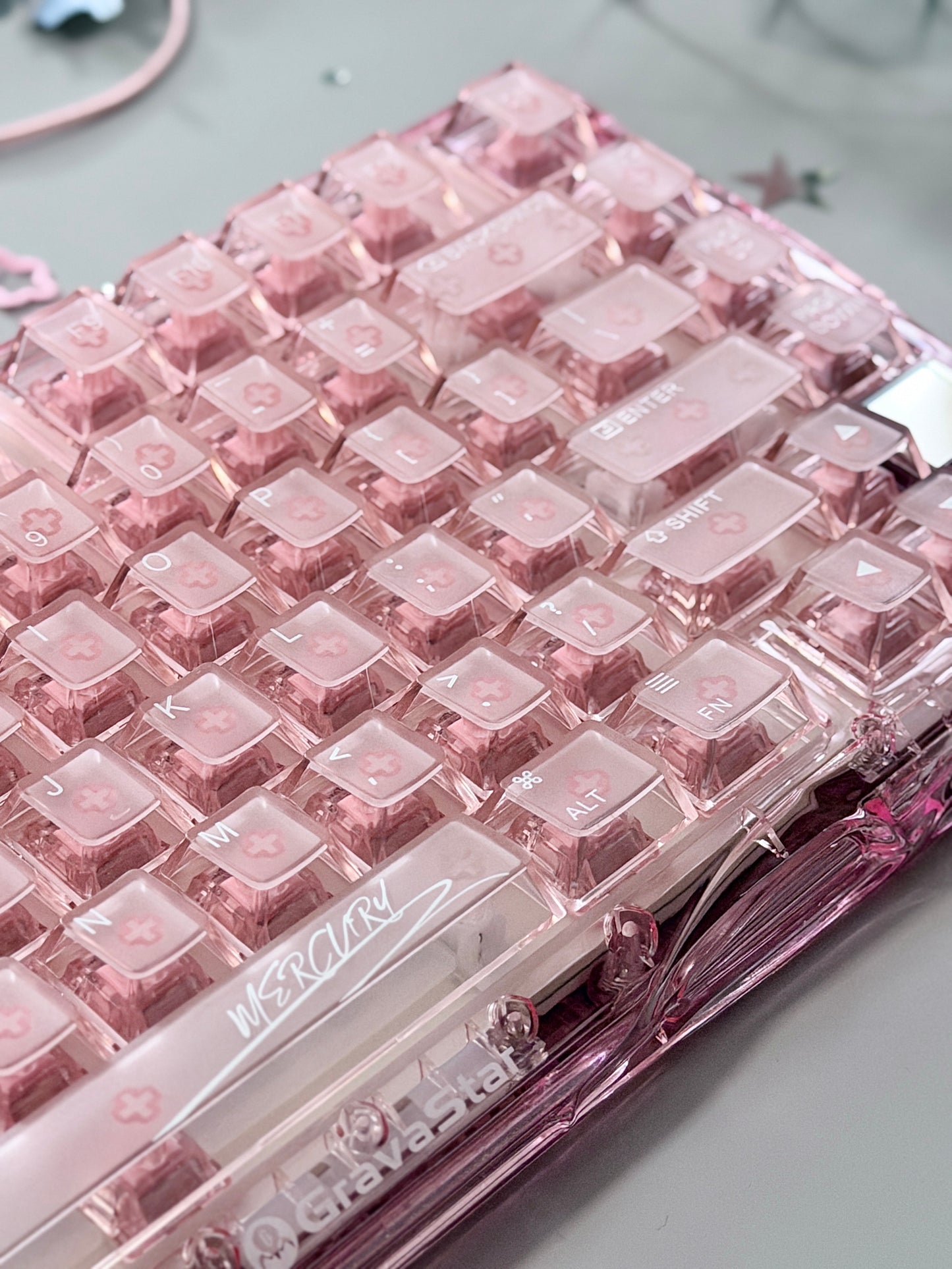 ONLY 1 Unboxing For Clearance Mercury K1 Lite - Crystal RoseMechanical Keyboard