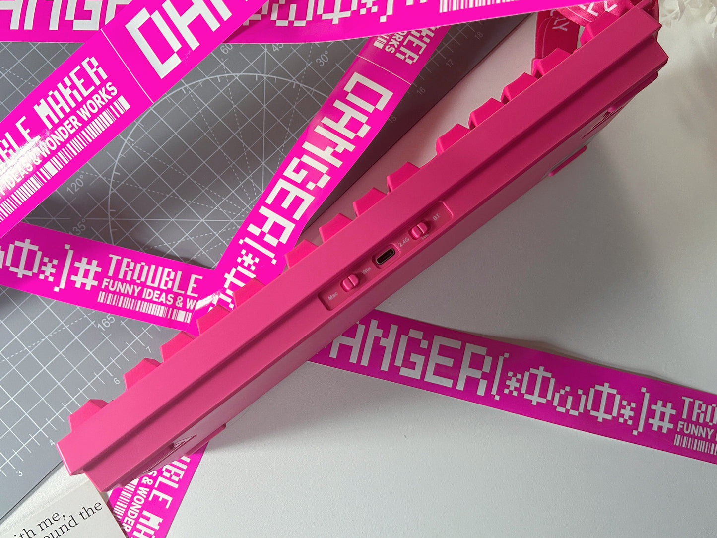 PREBUILT Hot Pink BEAT75 RGB Wireless Tri-Mode Magnetic Switch Gaming Mechanical Keyboard（2-3 wks shipping）