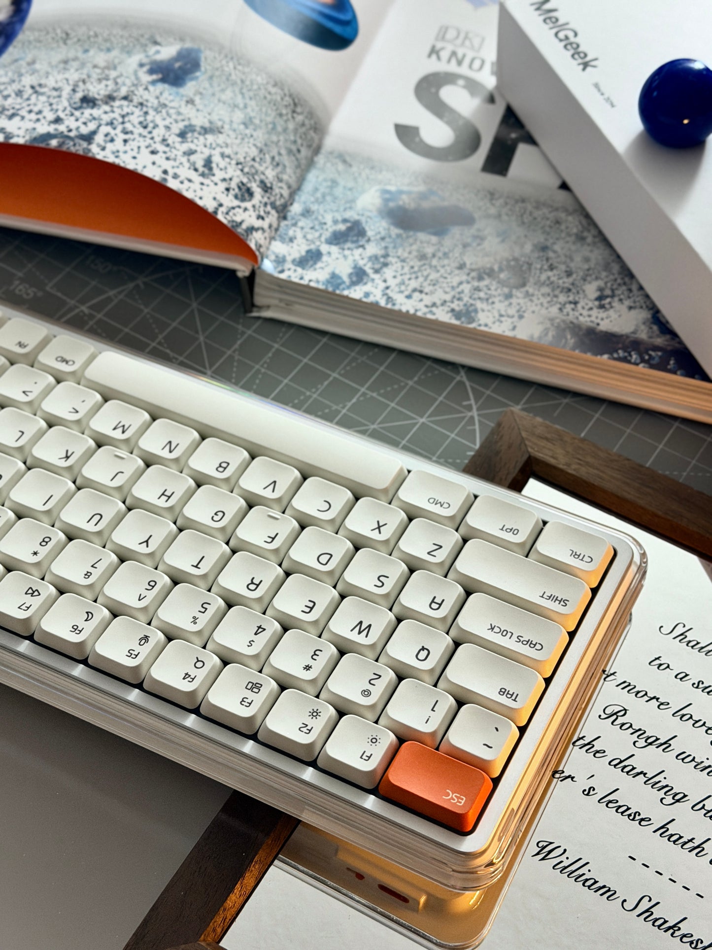 Unboxing Clearance ONLY 1 Instock MelGeek O2 Quiet Wireless Keyboard Low-Profile