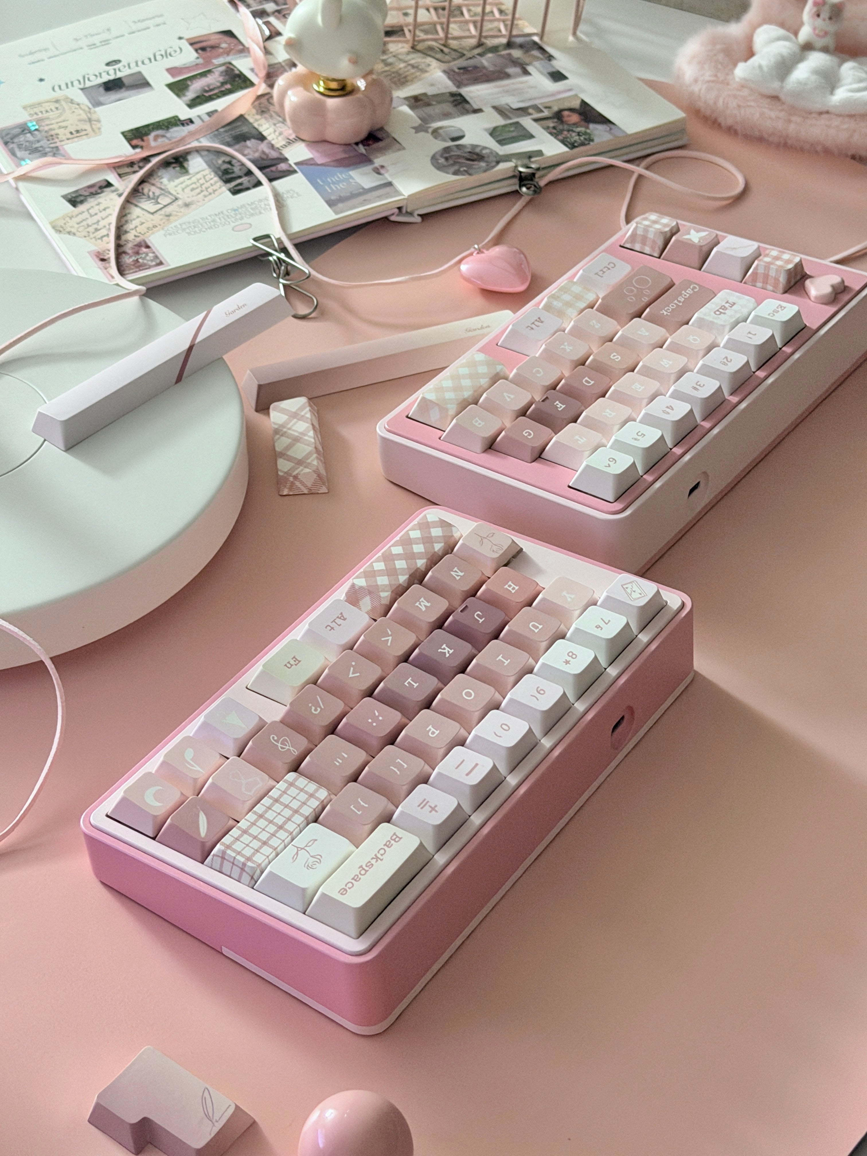 PREORDER Prebuilt Pale Pink BLOCKBOY New Split65 Aluminum Custom