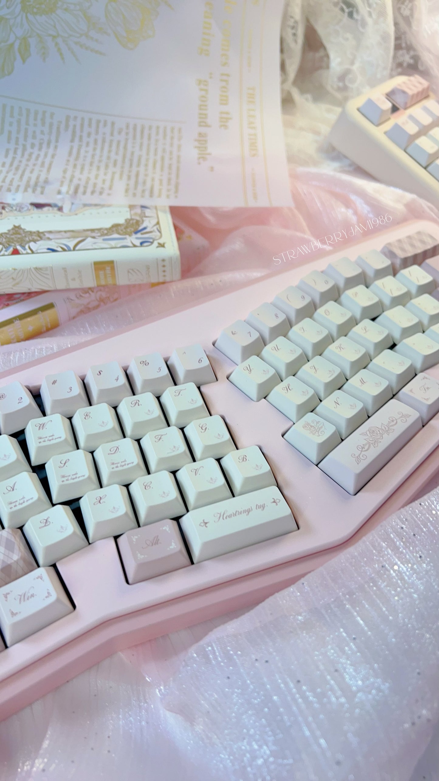 Prebuilt Vlice Pink Aluminum Customized Mechanical Keyboard