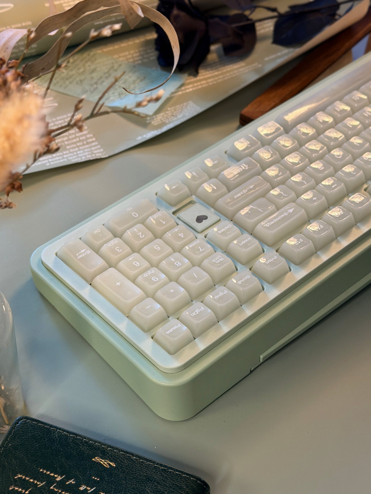 ONLY 1 Instock Prebuilt Aluminum Customized Mechanical Keyboard Rich98 Green Set