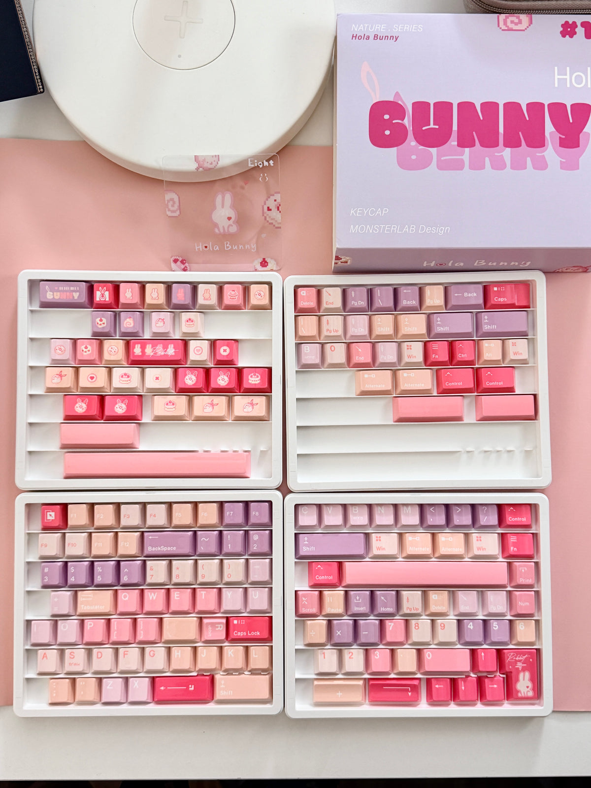 ONLY 1 Instock Prebuilt Targa98 Anordized Pink Aluminum Custom Mechanical Keyboard