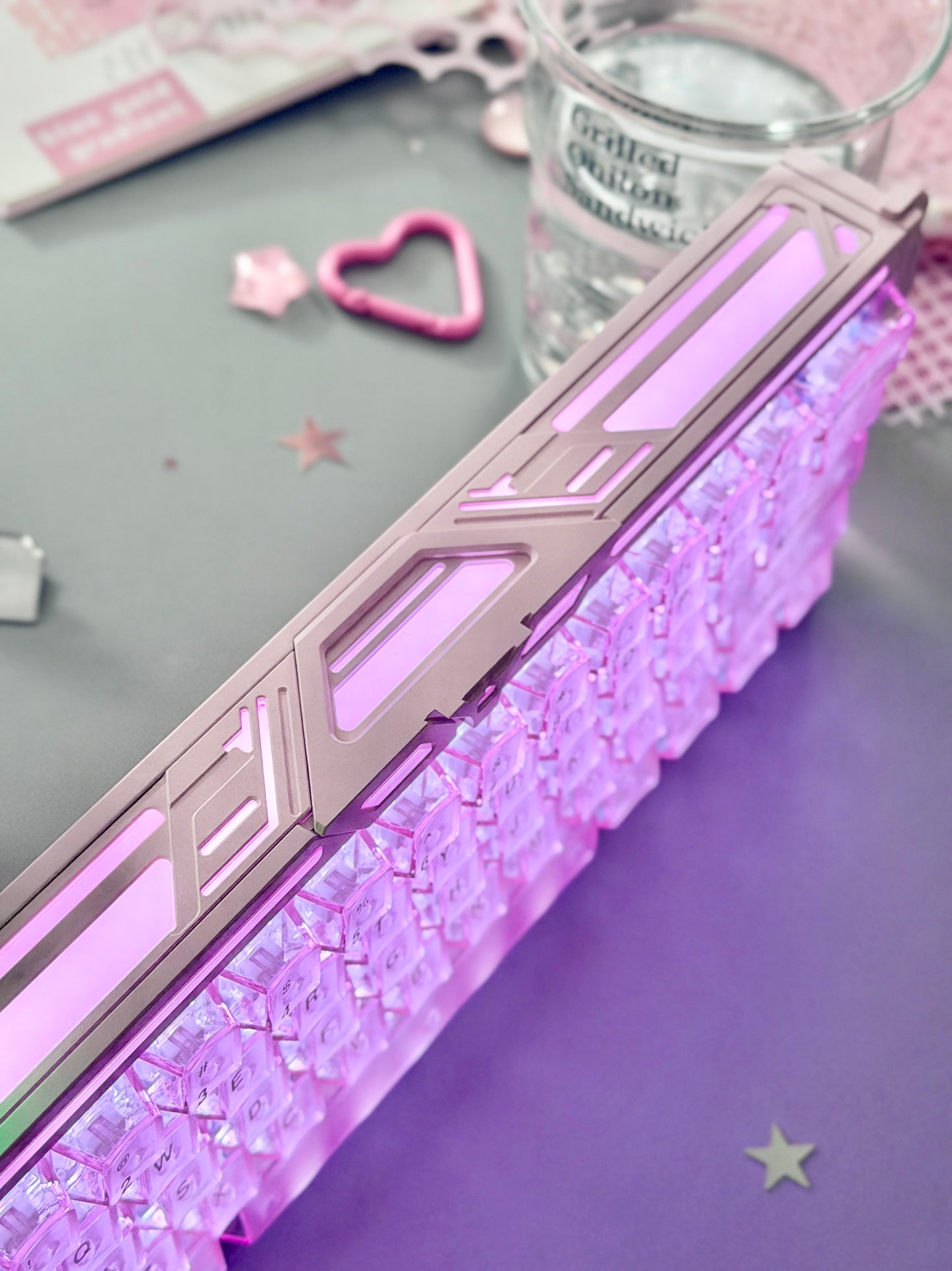 Unboxing Clearance ONLY 1 Instock BGX60 Pink Aluminum Magnetic Switch Gaming Keyboard