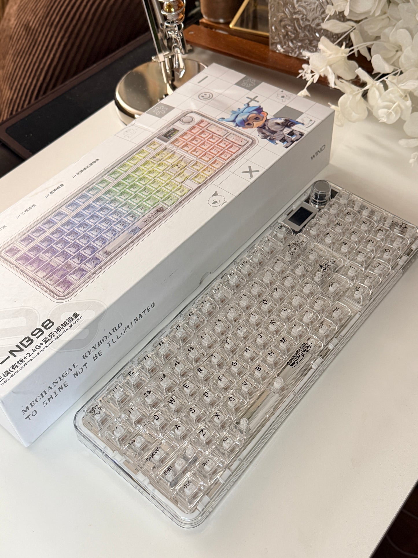 Unboxing Sample For Sale ONLY 1 Instock AULA F-NB98 Wireless Mechanical Keyboard