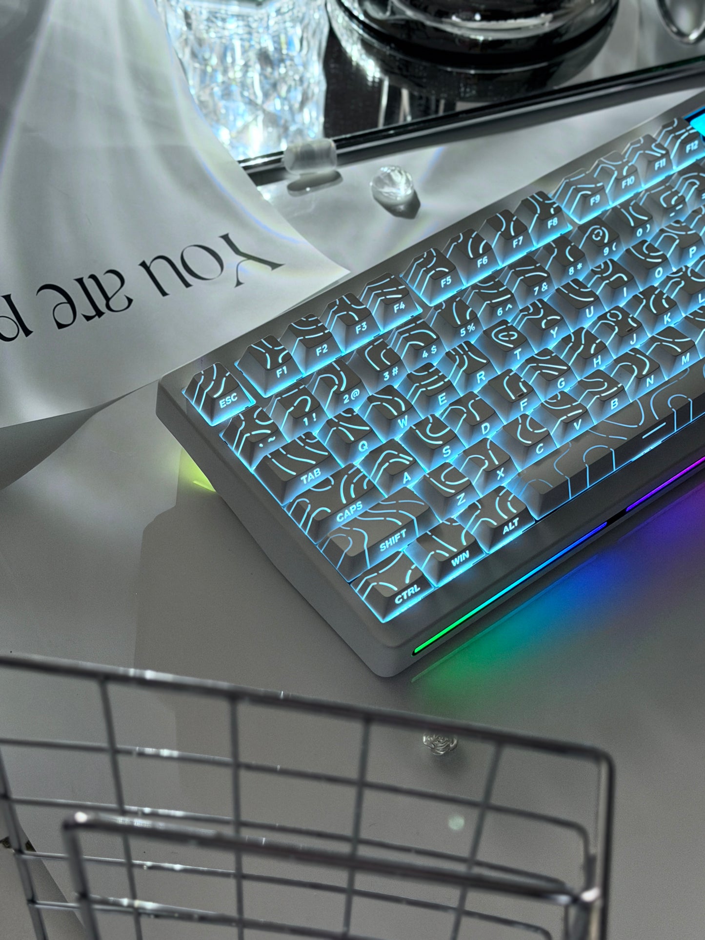 Unboxing ONLY 1 Instock ELECFOX SPECTRA75 Mechanical Gaming Keyboard Wireless RGB Backlight Dot Matrix Display