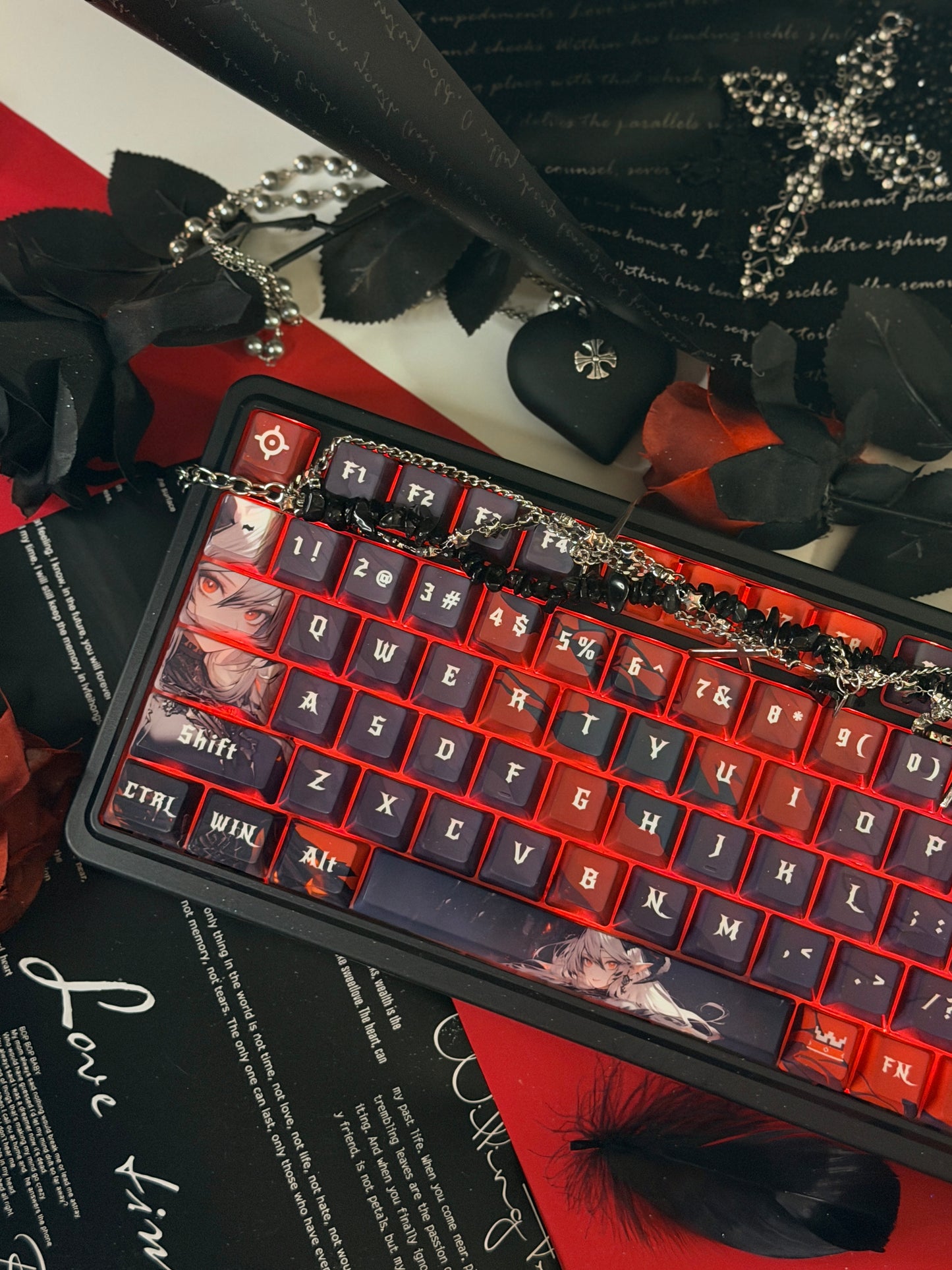 Unboxing For Sales ARTEMIS K719 PRO Anime RGB Gaming Mechanical Keyboard(not including shooting decoration)