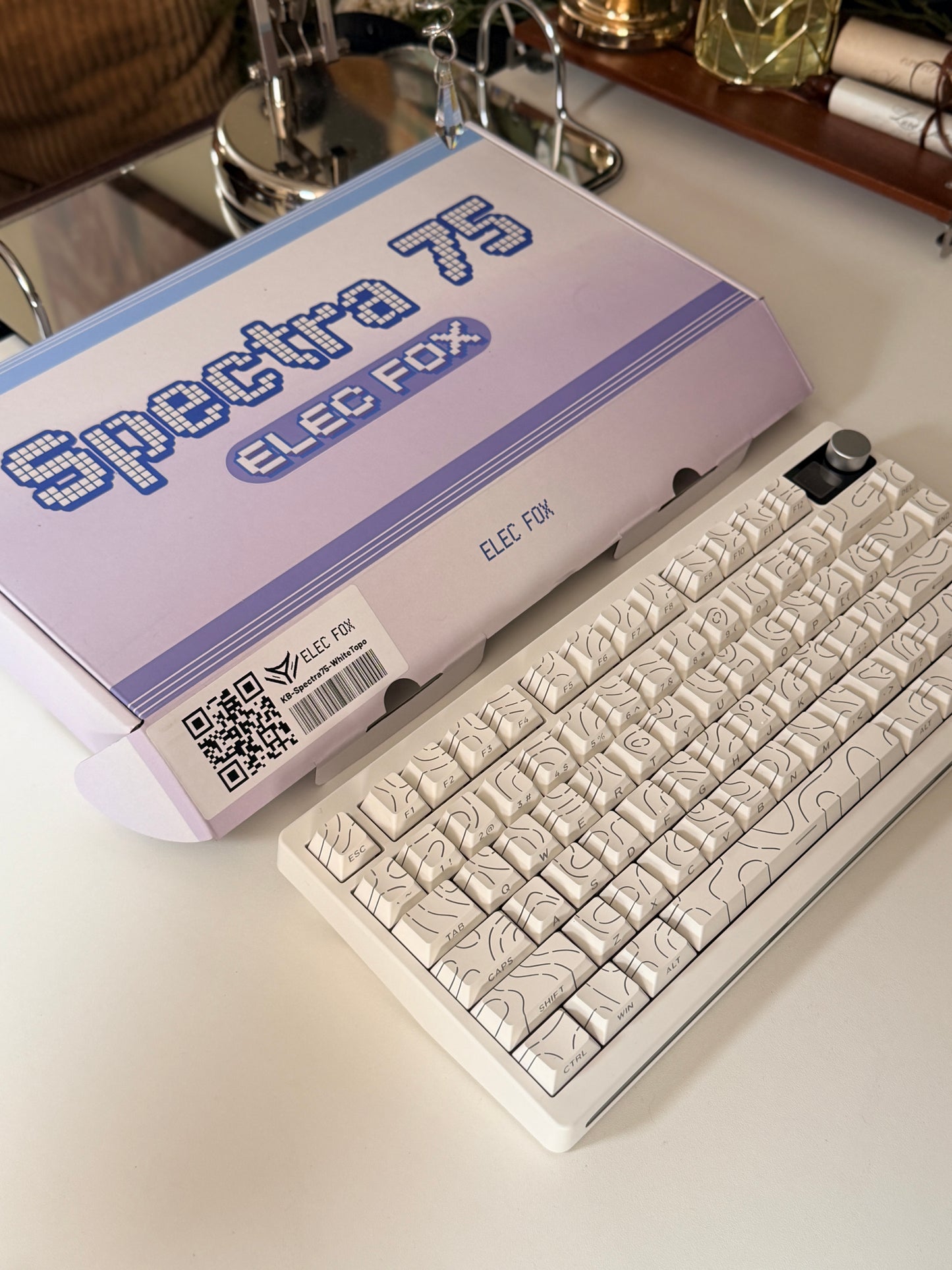 Unboxing ONLY 1 Instock ELECFOX SPECTRA75 Mechanical Gaming Keyboard Wireless RGB Backlight Dot Matrix Display