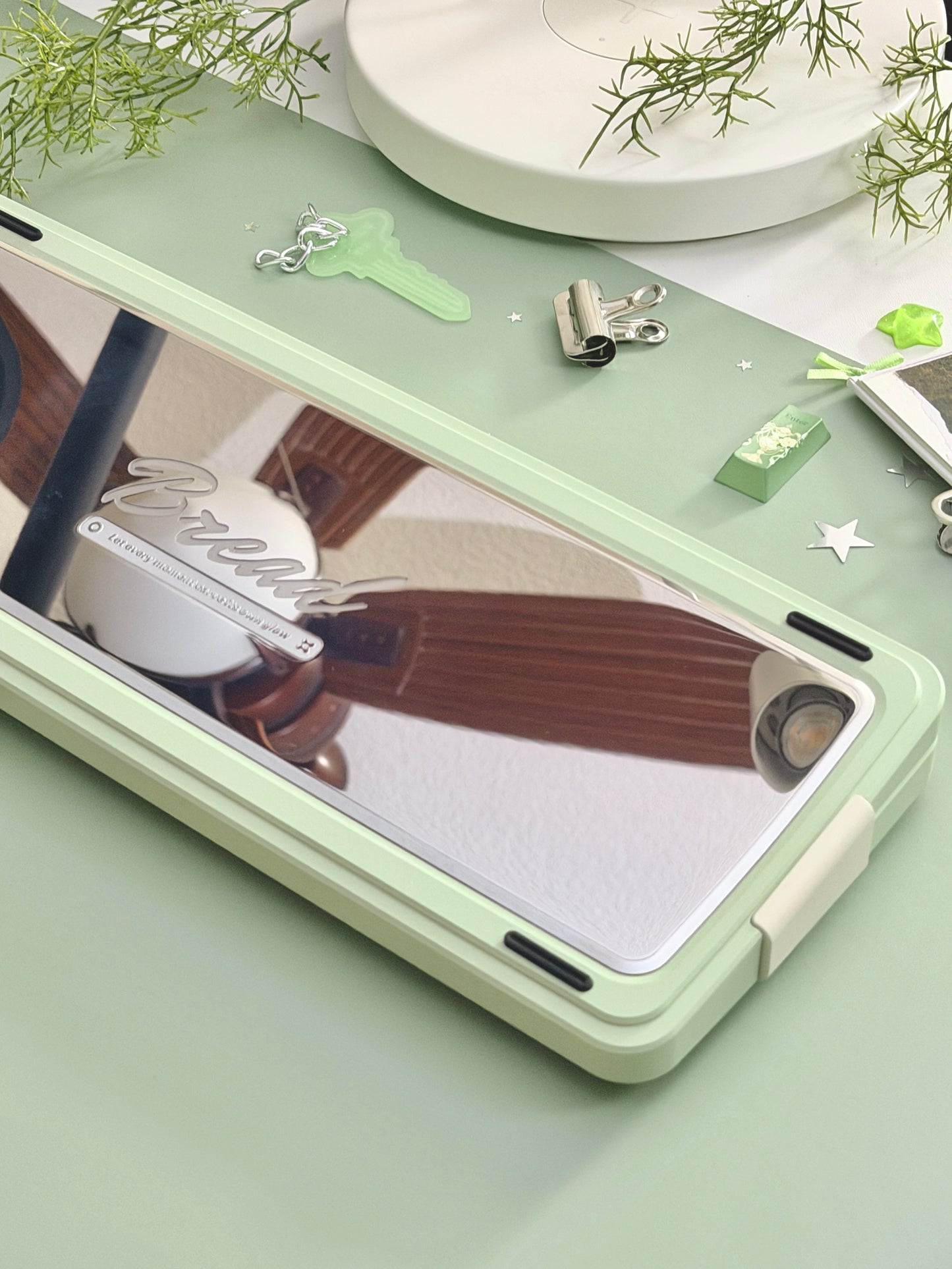 ONLY 1 Instock Prebuilt Aluminum Custom Mechanical Keyboard Bread80 Wireless Matcha Green Set