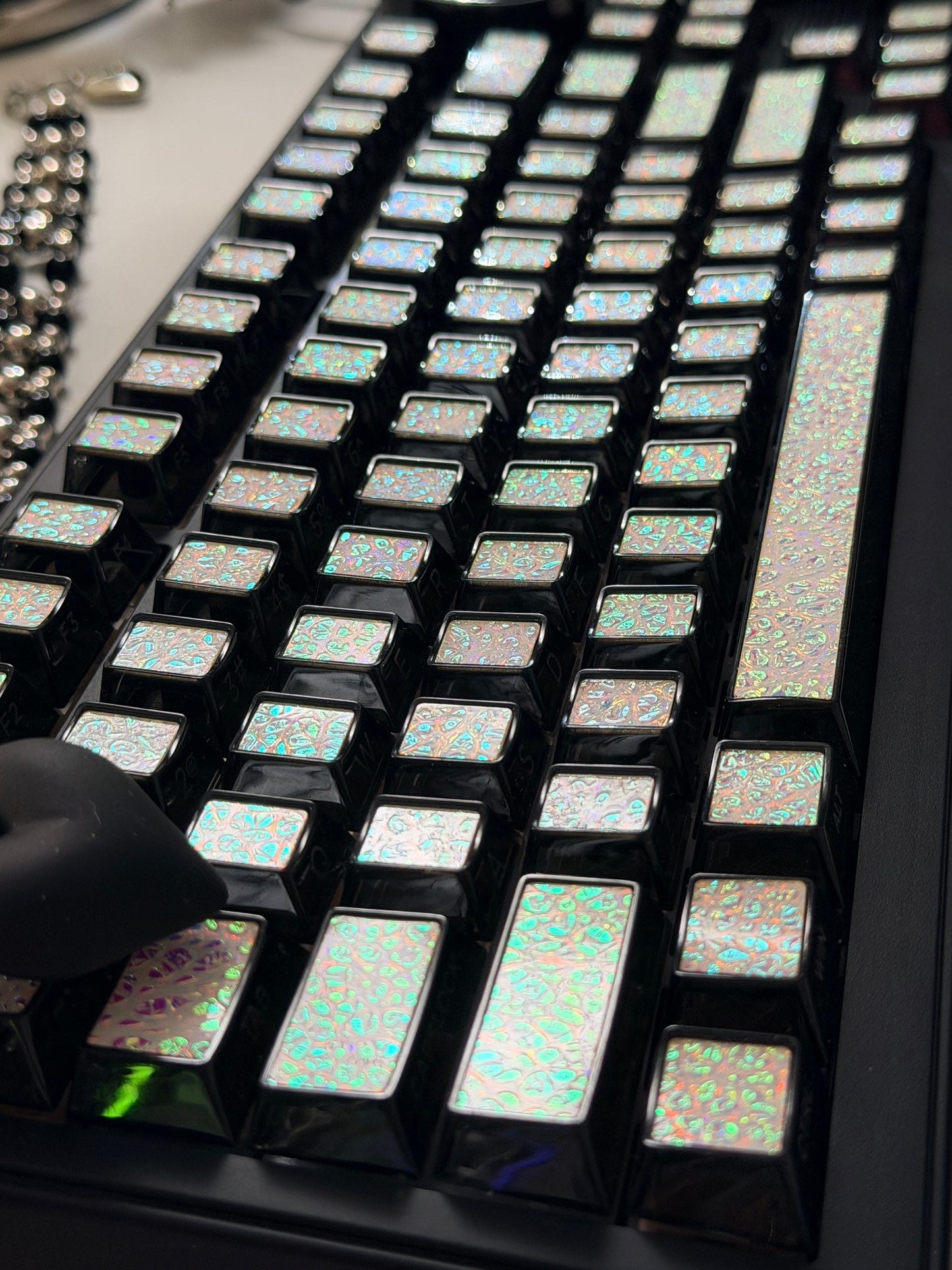 Unboxing Clearance ONLY 1 Instock Prebuilt Aluminum Custom Mechanical Keyboard Feker K75(Vter K75)Black Set ➕ Coated Lacquer White-Mixed Keycaps