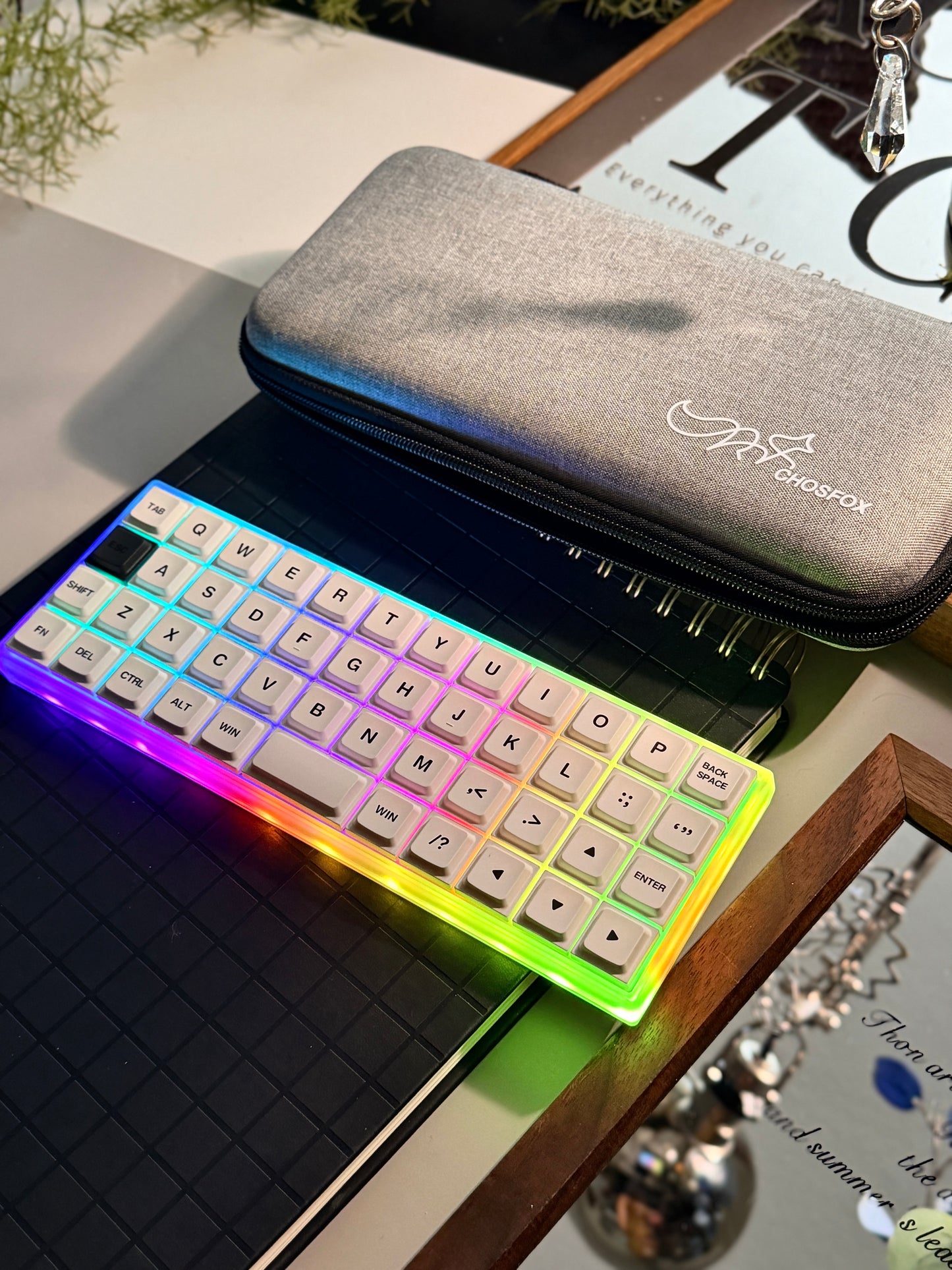 Unboxing Clearance ONLY 1 Instock Chosfox Geonix Rev.2.5 Mini 40% Low-Profile Mechanical Keyboard