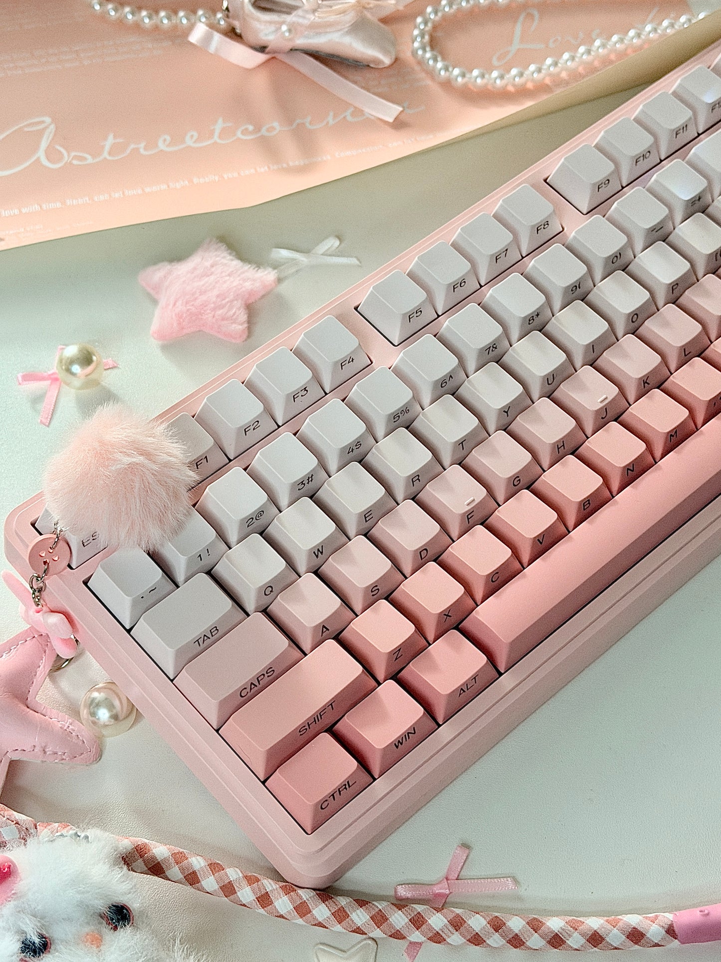 Unboxing For SALEs IP98 Wireless Gaming Keyboard - Wireless Keyboard with RGB Backlighting, IPX8 Water Resistance, and Side Printed PBT Translucent Keycaps, Suitable for Gaming or Work (Pink White)