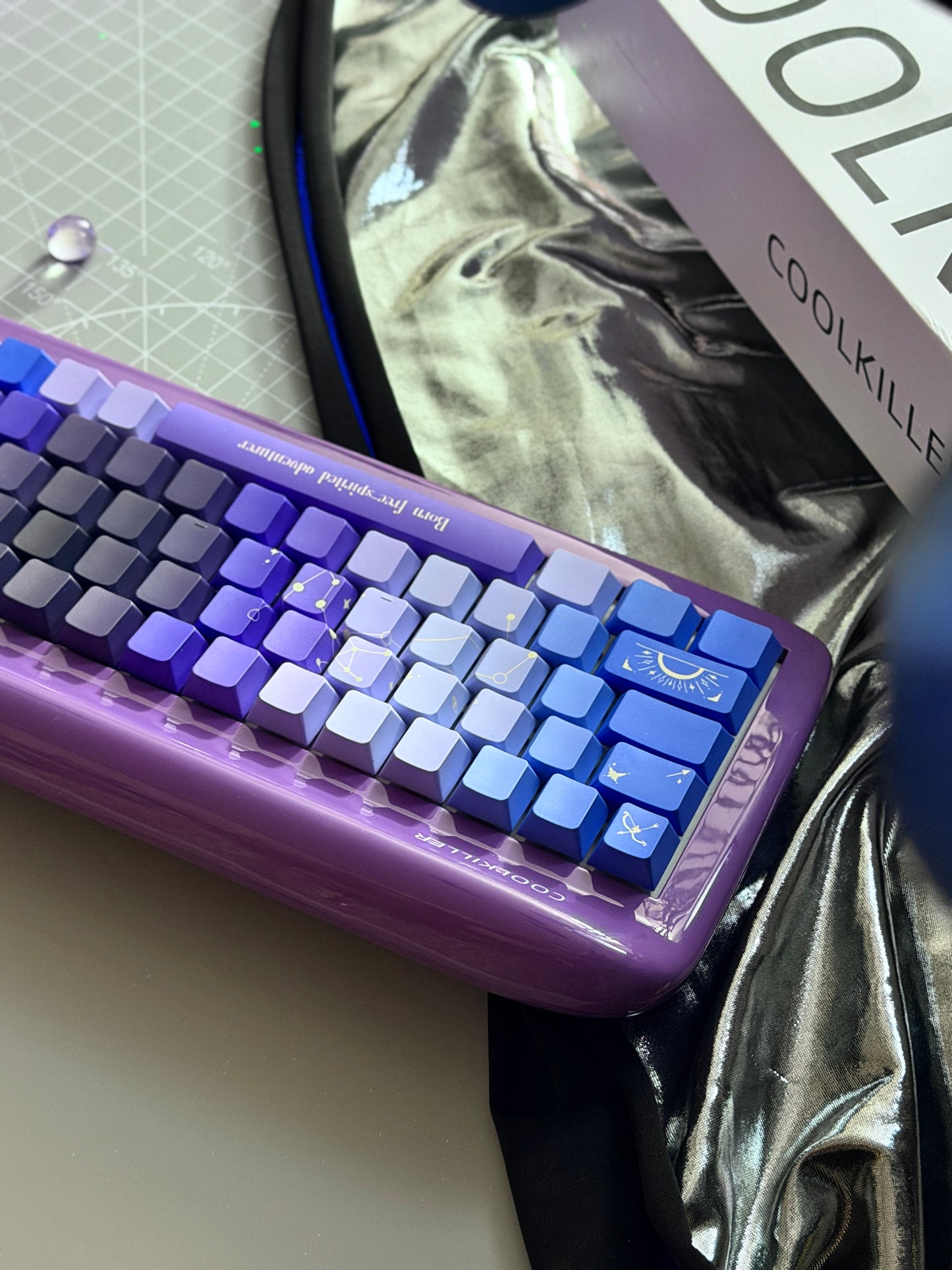 #0274 Sagittarius Purple Black Keycap Cherry Profile(Please Check Matching Keyboard Layout)
