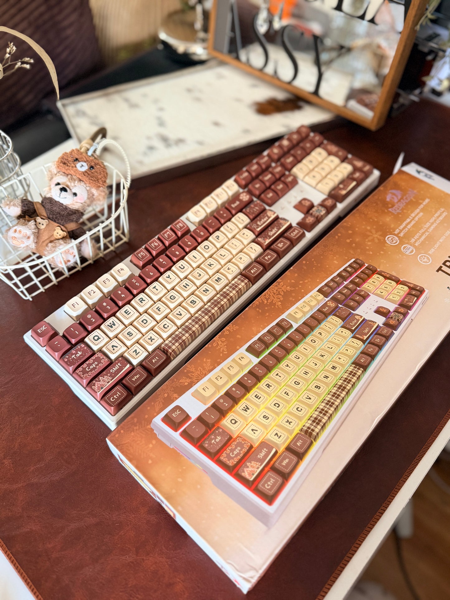 Unboxing Clearance Redragon TRUNDLE K668 (Xmas Edition) RGB Full Size Gaming Mechanical Keyboard