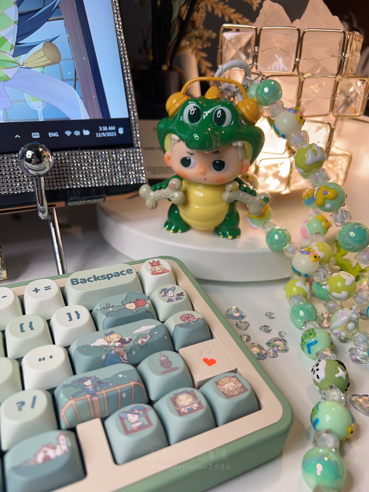 【Only 1 In-stock】Prebuilt Matcha Green Lucky65 The Wonderful Wizard of OZ Aluminum Customized Mechanical Keyboard