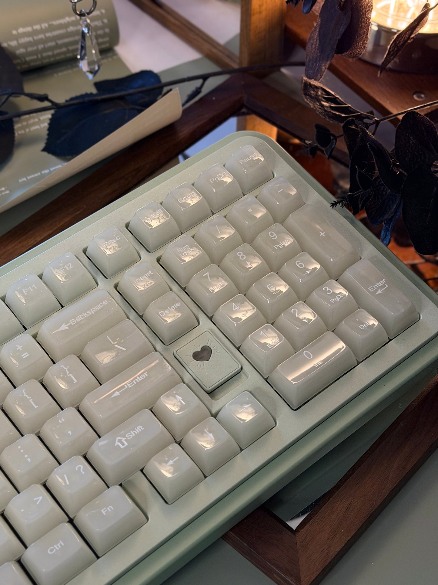 ONLY 1 Instock Prebuilt Aluminum Customized Mechanical Keyboard Rich98 Green Set