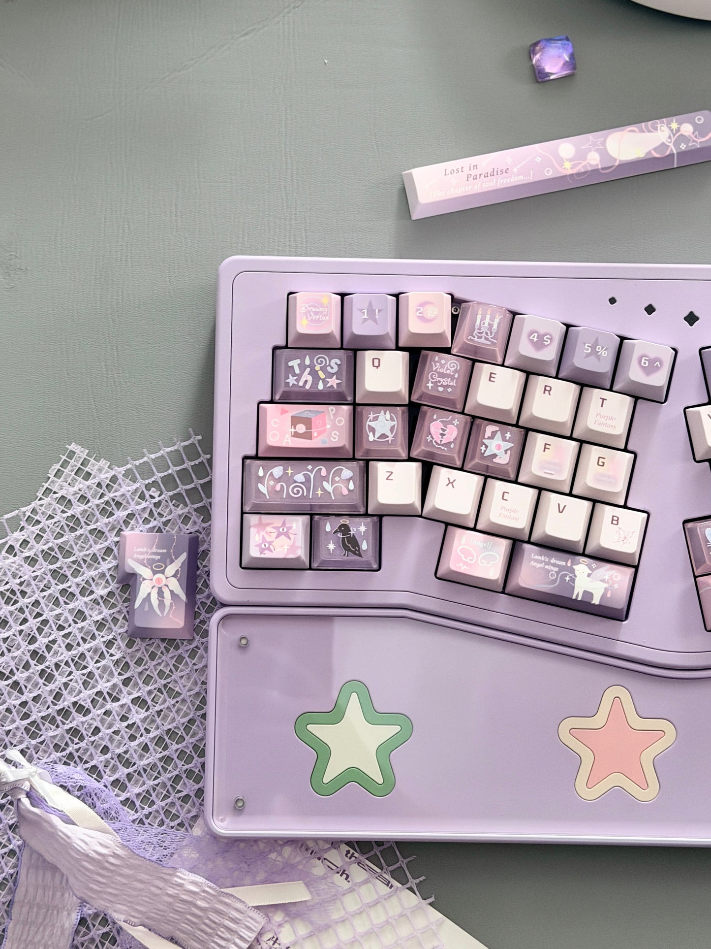 ONLY 1 instock Prebuilt StarAlice Aluminum Customized Mechanical Keyboard With Wrist rest