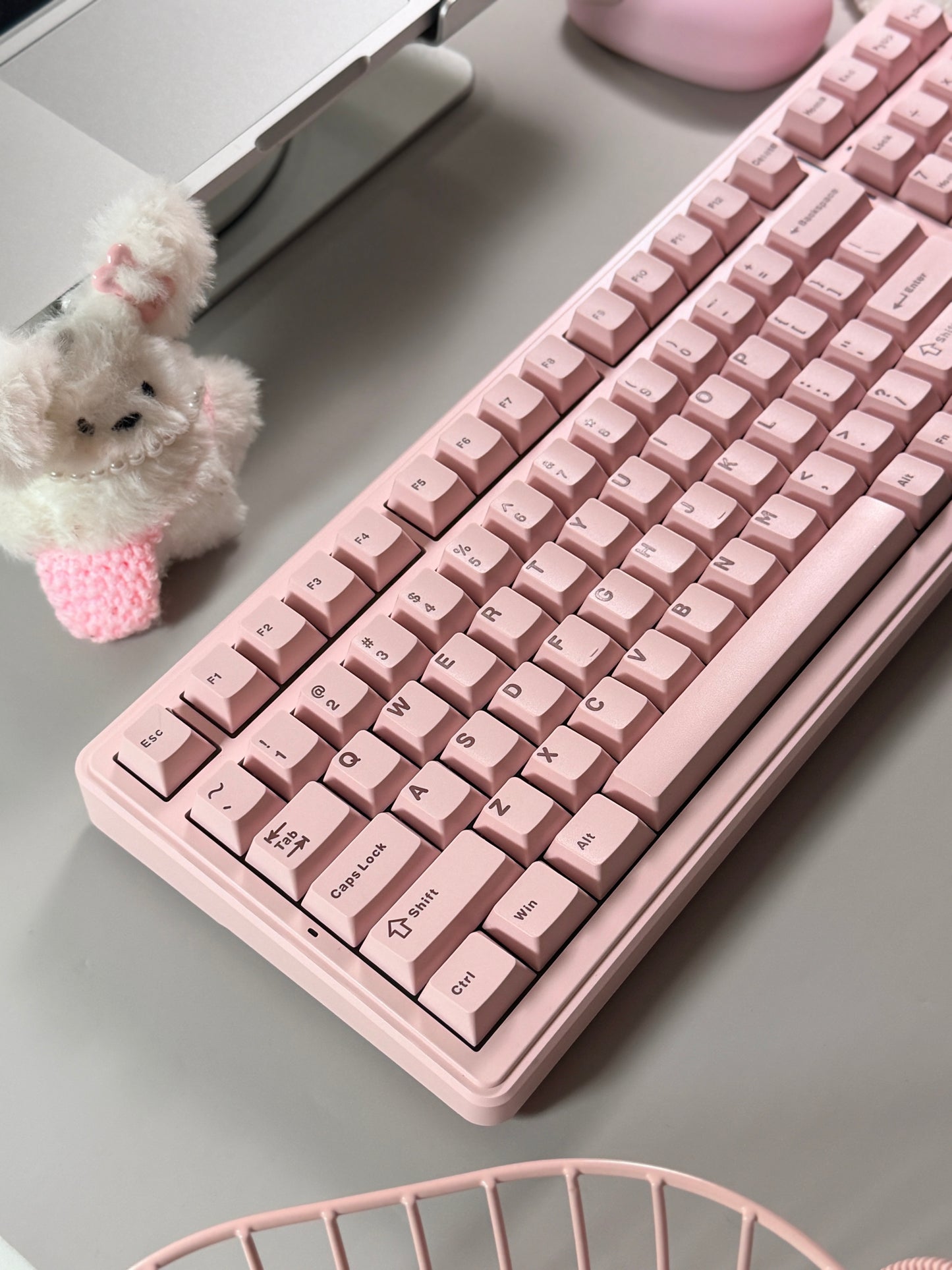 Unboxing Clearance ONLY 1 Instock Light Pink AULA F99 Wireless Mechanical Silent Keyboard with Numpad RGB Backlit