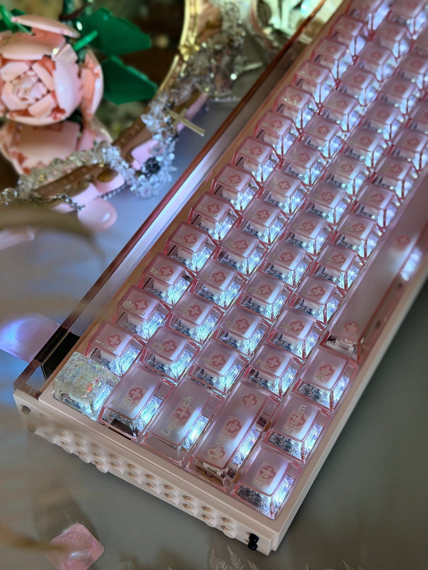 Unboxing Clearance MELGEEK MADE68 ULTRA MAGNETIC SWITCH+ PINK GAMING KEYBOARD