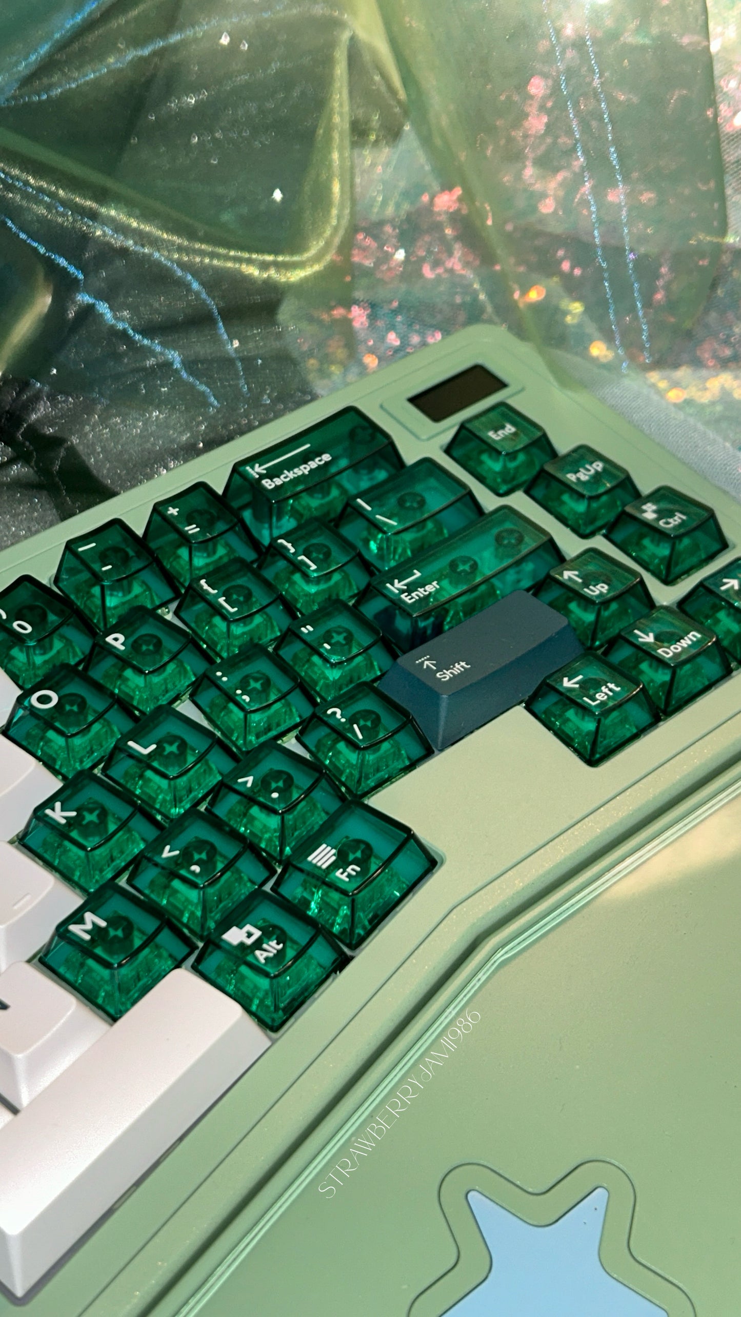 [ONLY 1 Instock] Prebuilt StarAlice Aluminum Customized Mechanical Keyboard & Wristrest Set