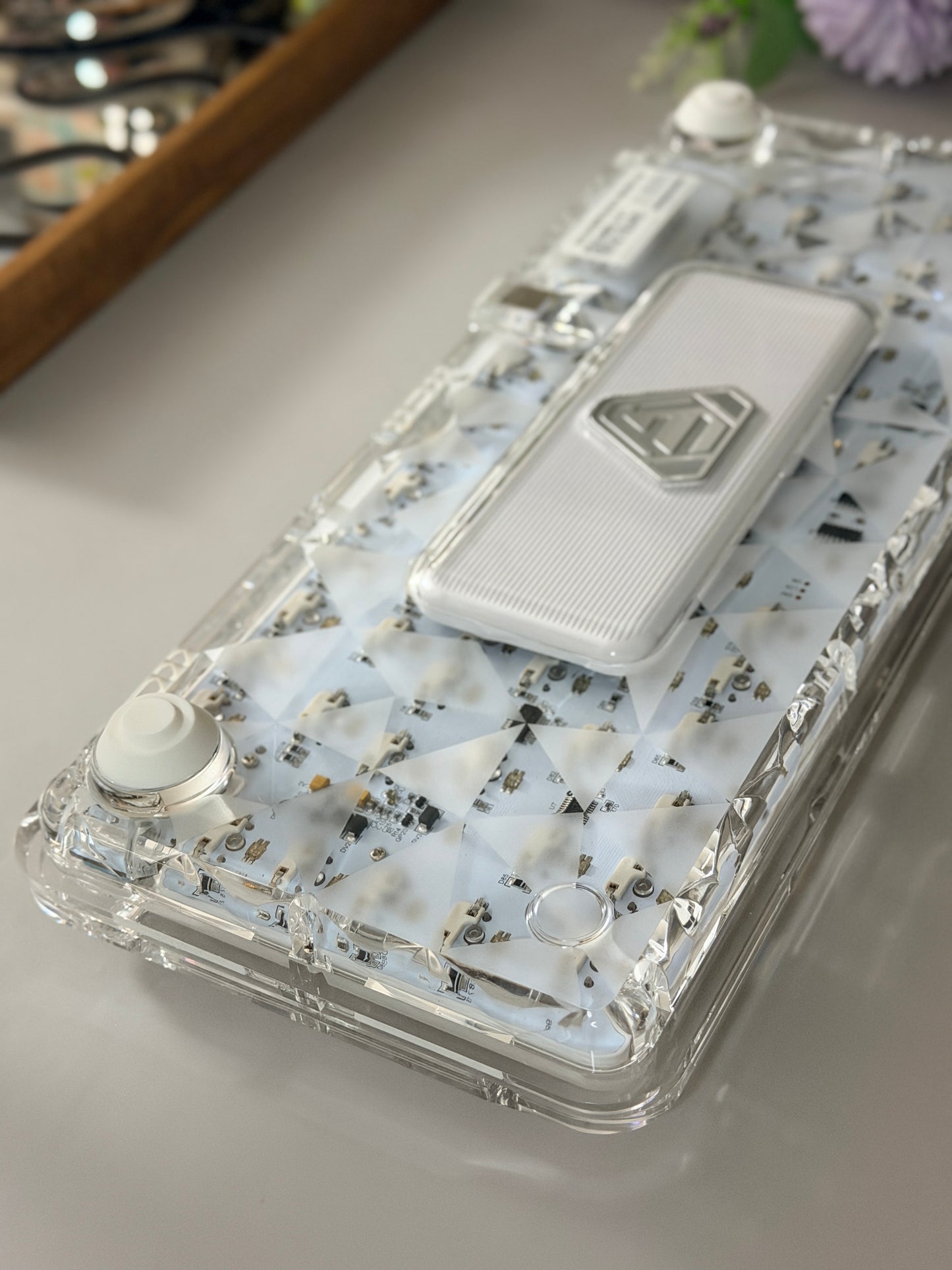 Unboxing Clearance FirstBlood B81 Transparent Mechanical Keyboard ➕ Winter Letter Keycaps（including B81 original clear Keycaps）