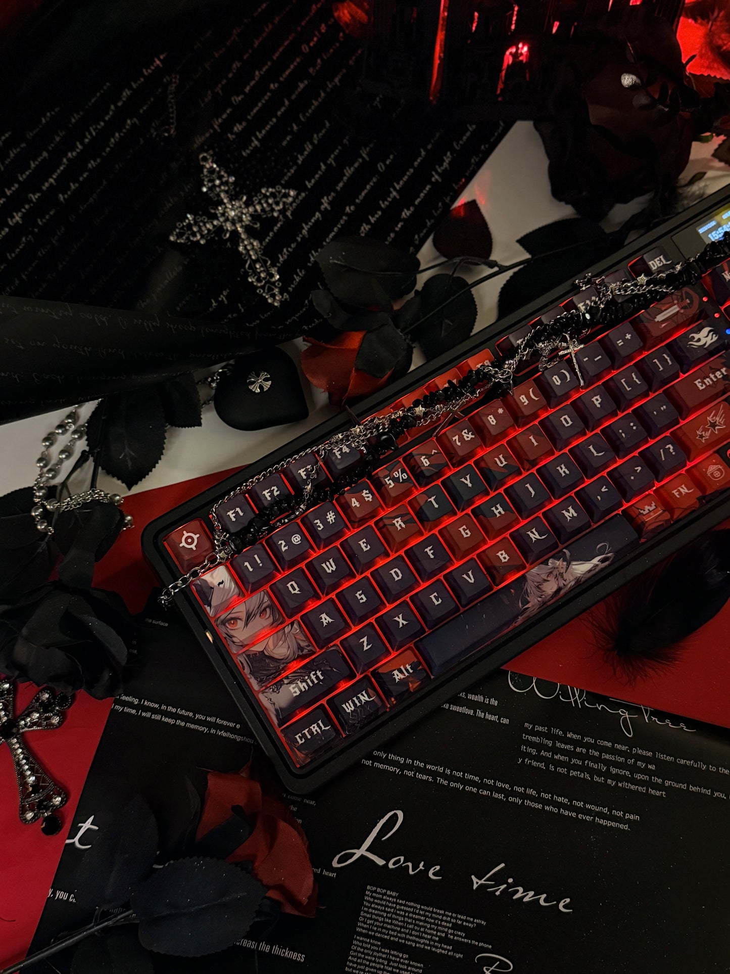 Unboxing For Sales ARTEMIS K719 PRO Anime RGB Gaming Mechanical Keyboard(not including shooting decoration)