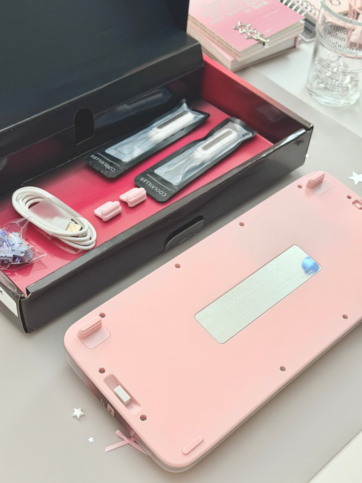 Unboxing Clearance ONLY 1 Instock XVX x CoolKiller CK75 SE Wireless Mechanical Keyboard Pink